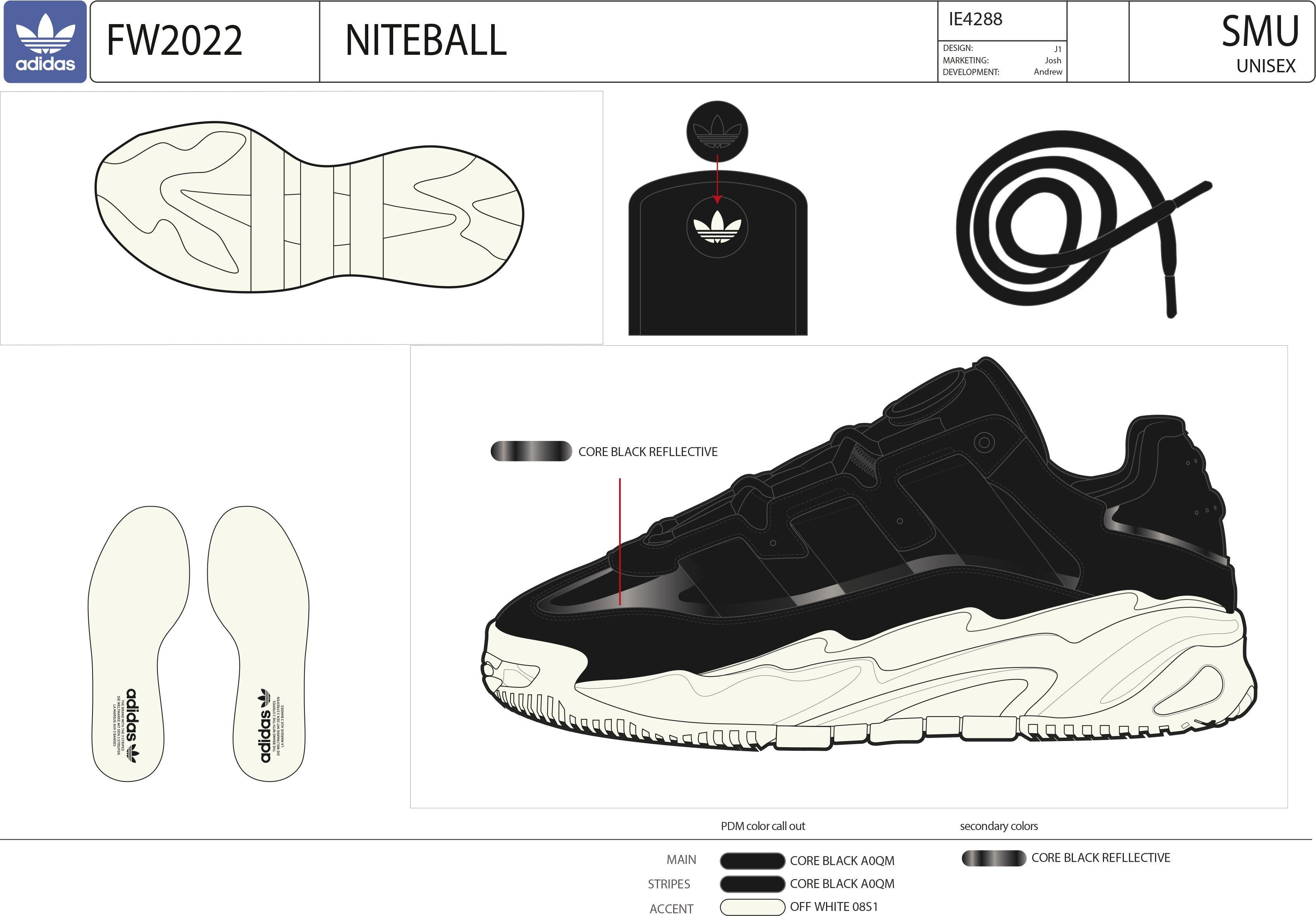 Niteball Shoes Core, Black, A901_ONE, large image number 0