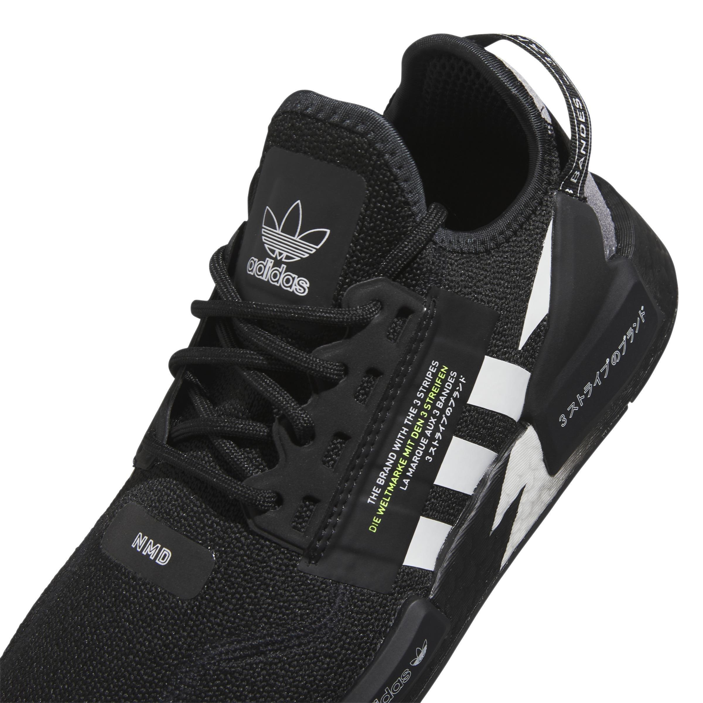Unisex Kids Nmd_R1 V2 Shoes, Black, A901_ONE, large image number 3