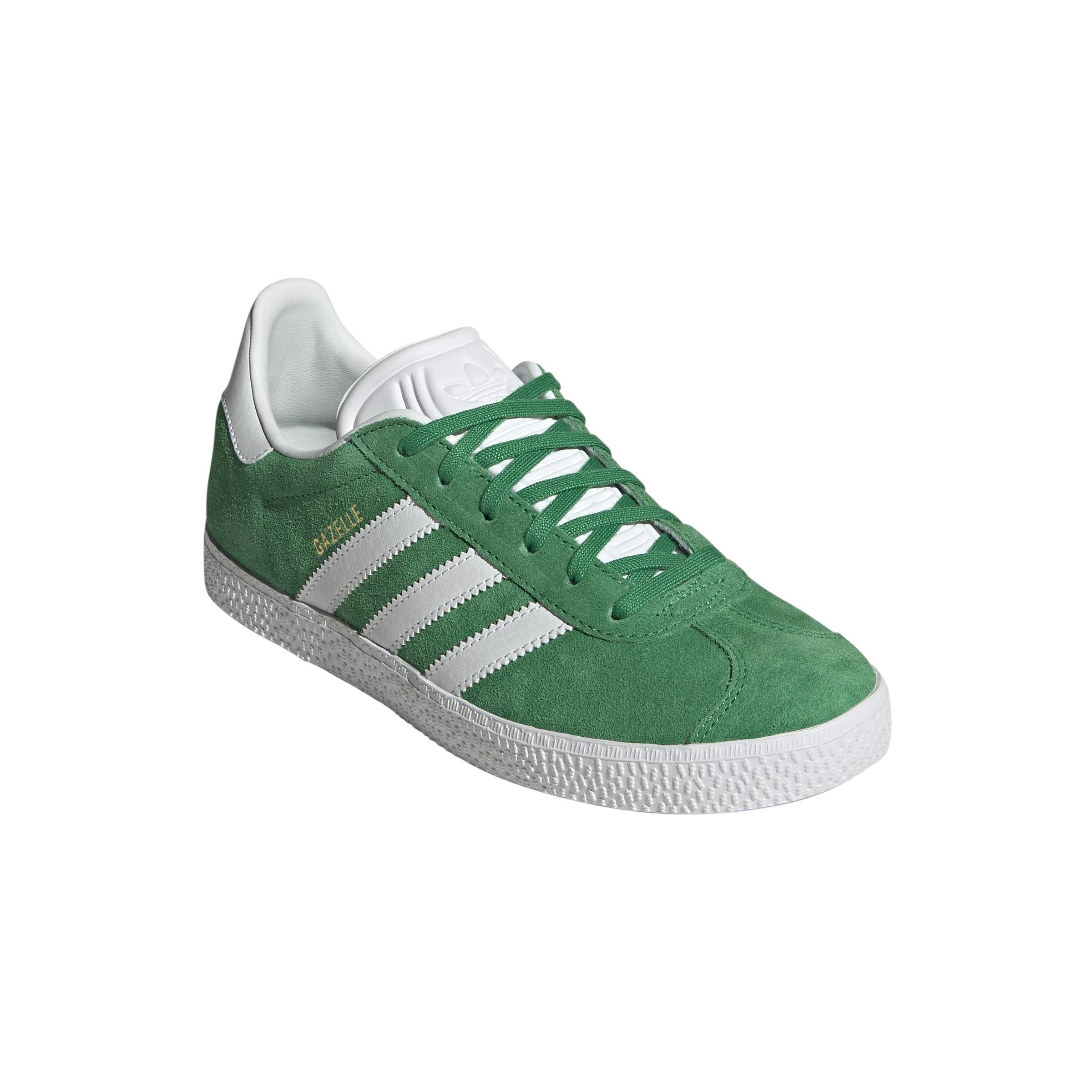 Unisex Kids Gazelle Shoes, Green, A901_ONE, large image number 2