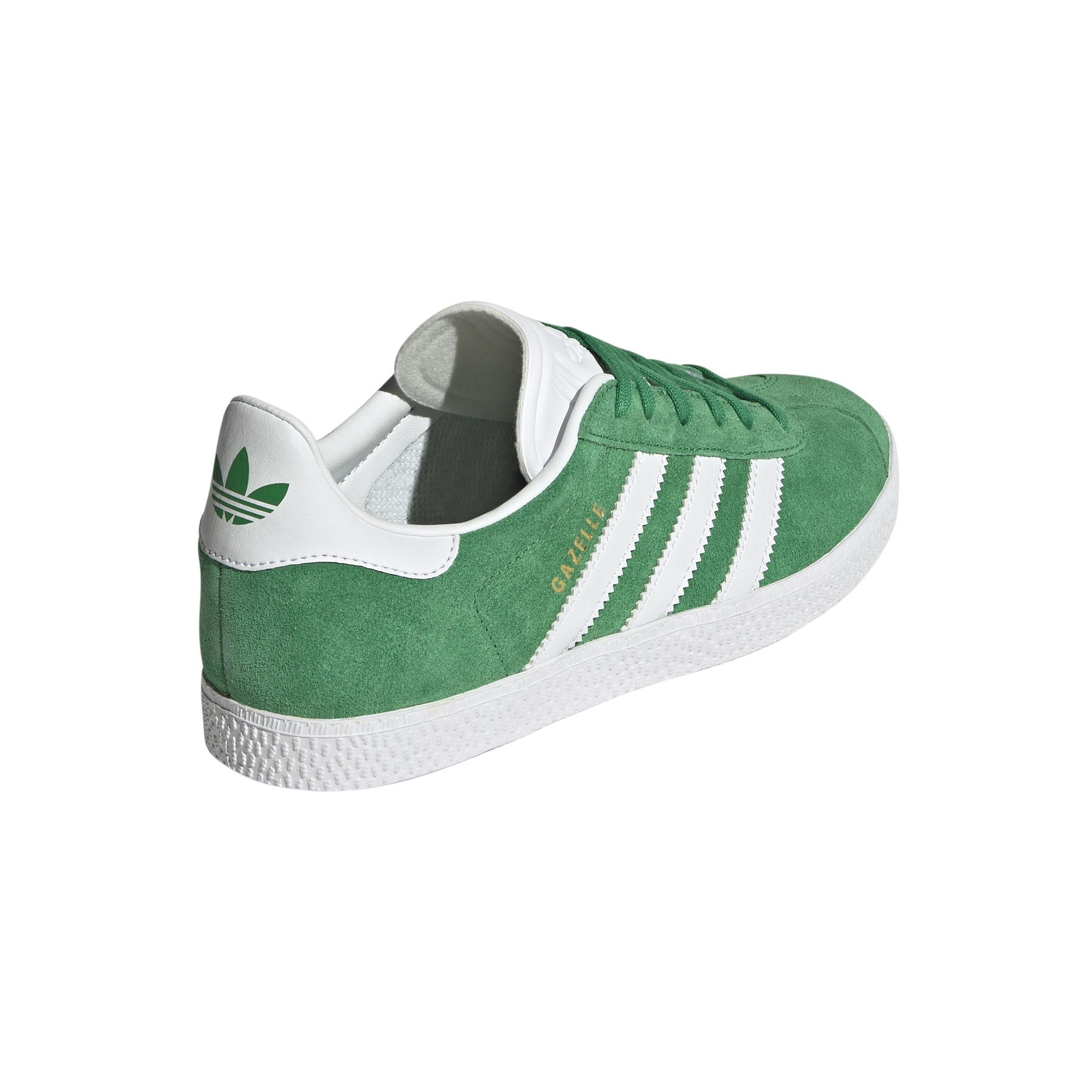 Unisex Kids Gazelle Shoes, Green, A901_ONE, large image number 3