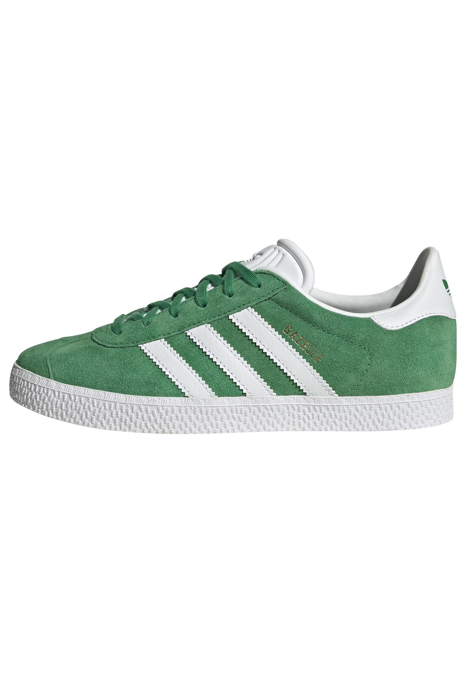 Unisex Kids Gazelle Shoes, Green, A901_ONE, large image number 7