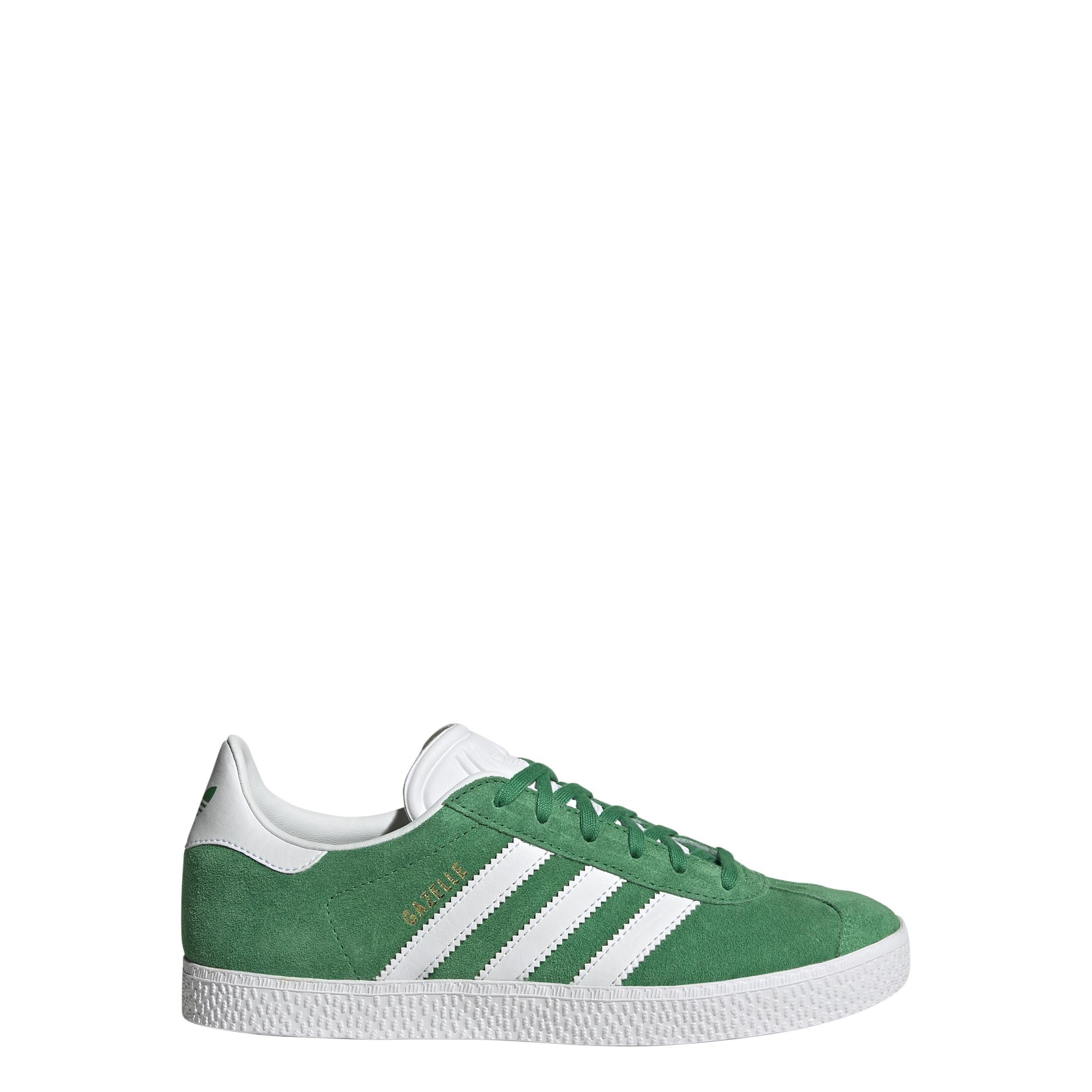 Unisex Kids Gazelle Shoes, Green, A901_ONE, large image number 8