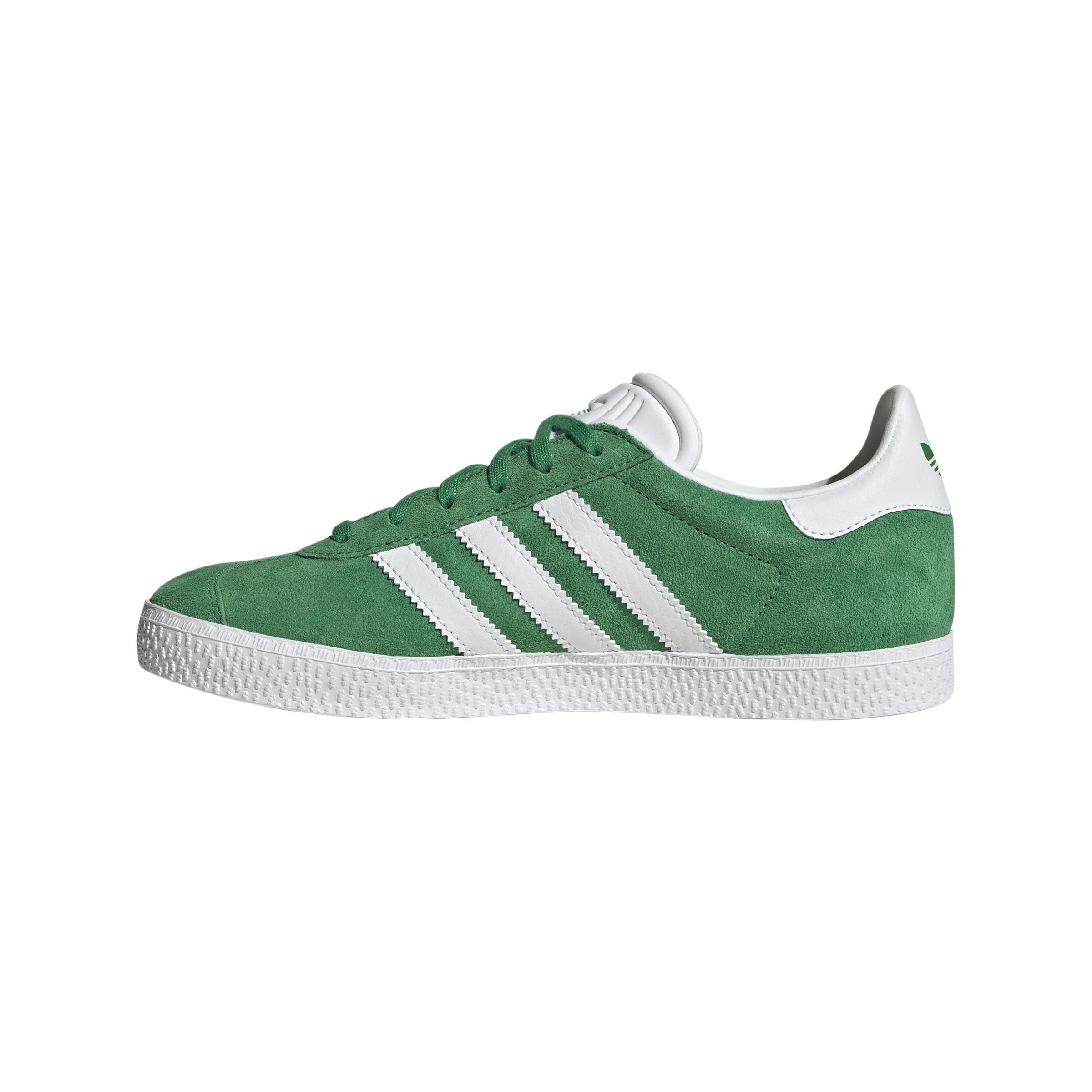 Unisex Kids Gazelle Shoes, Green, A901_ONE, large image number 11