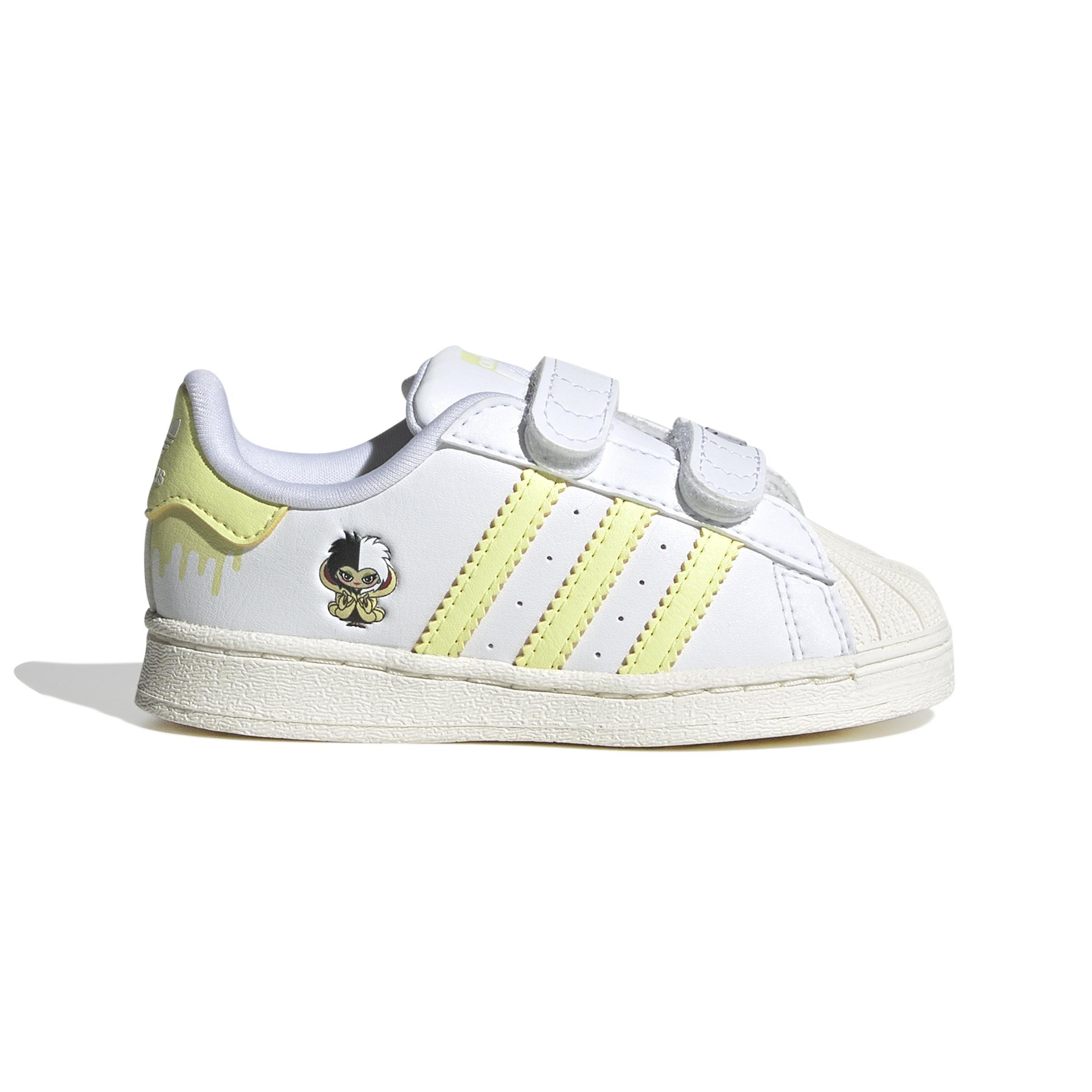 Unisex Kids adidas Superstar x Disney Shoes, White, A901_ONE, medium