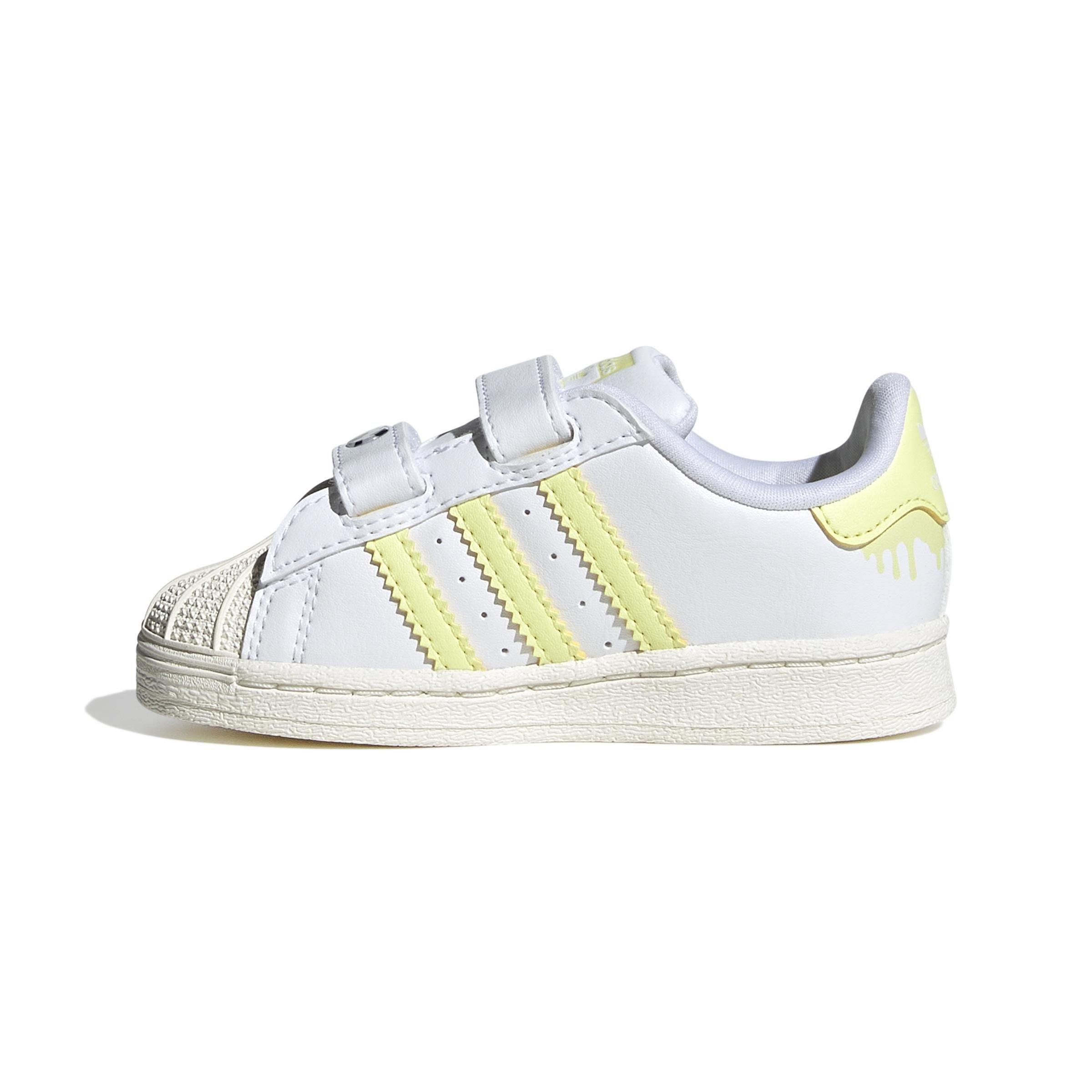 Unisex Kids adidas Superstar x Disney Shoes, White, A901_ONE, large image number 6