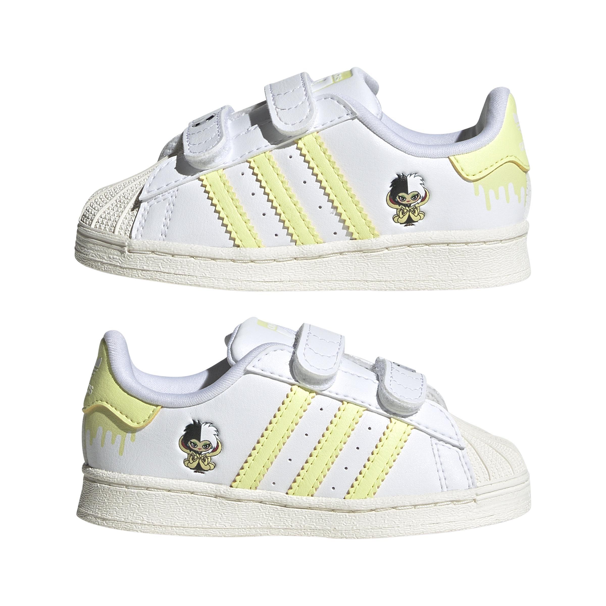 Unisex Kids adidas Superstar x Disney Shoes, White, A901_ONE, large image number 9