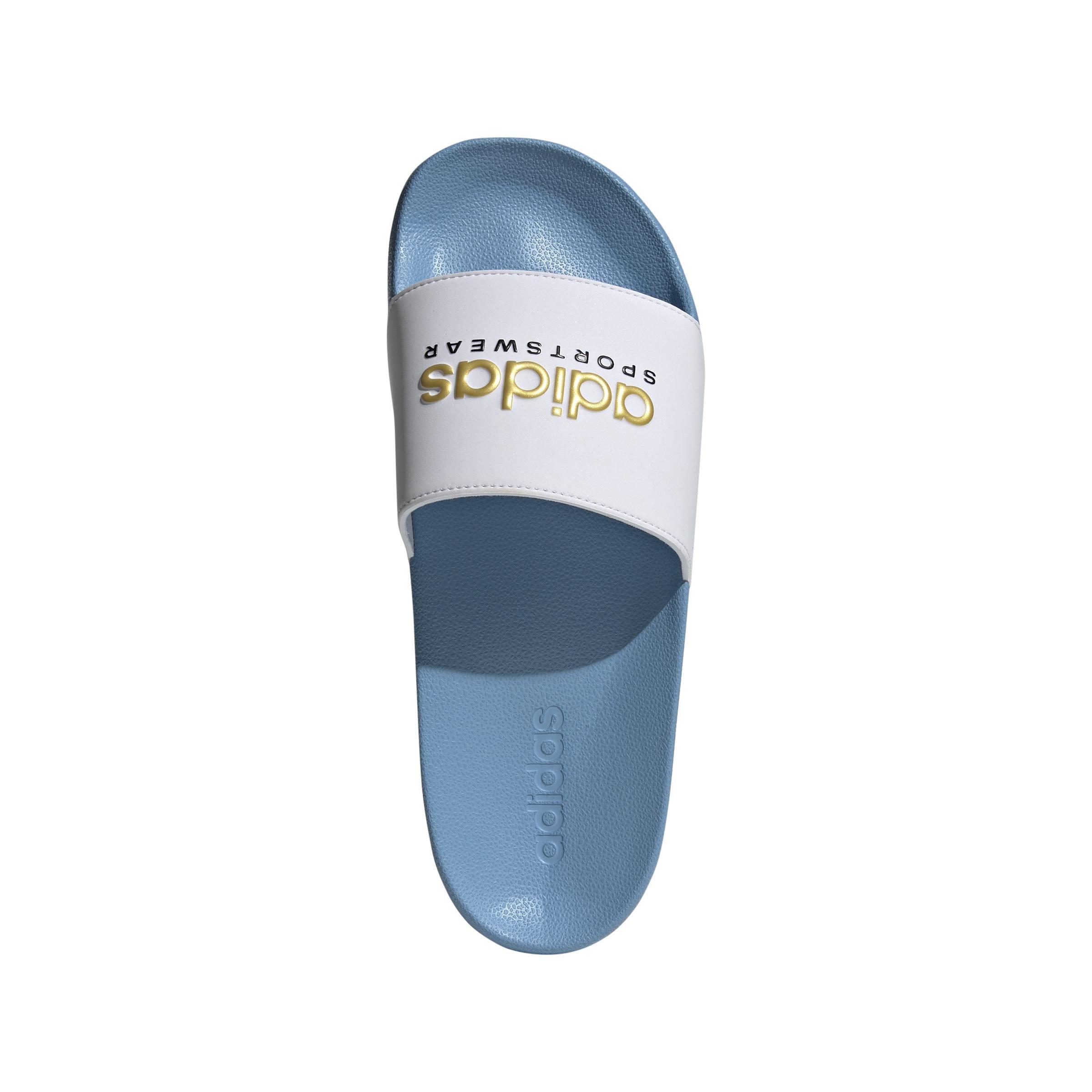 Unisex Adilette Shower Slides, Blue, A901_ONE, large image number 1