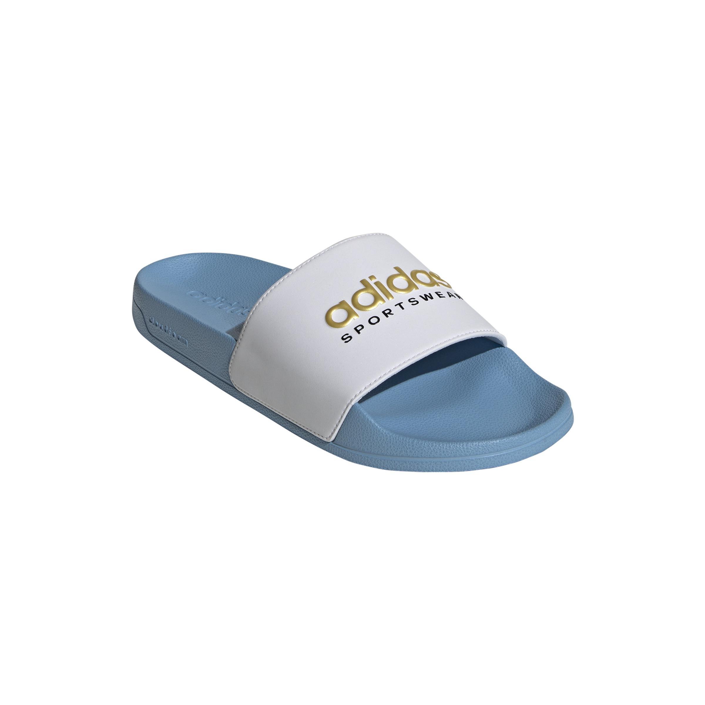 Unisex Adilette Shower Slides, Blue, A901_ONE, large image number 2