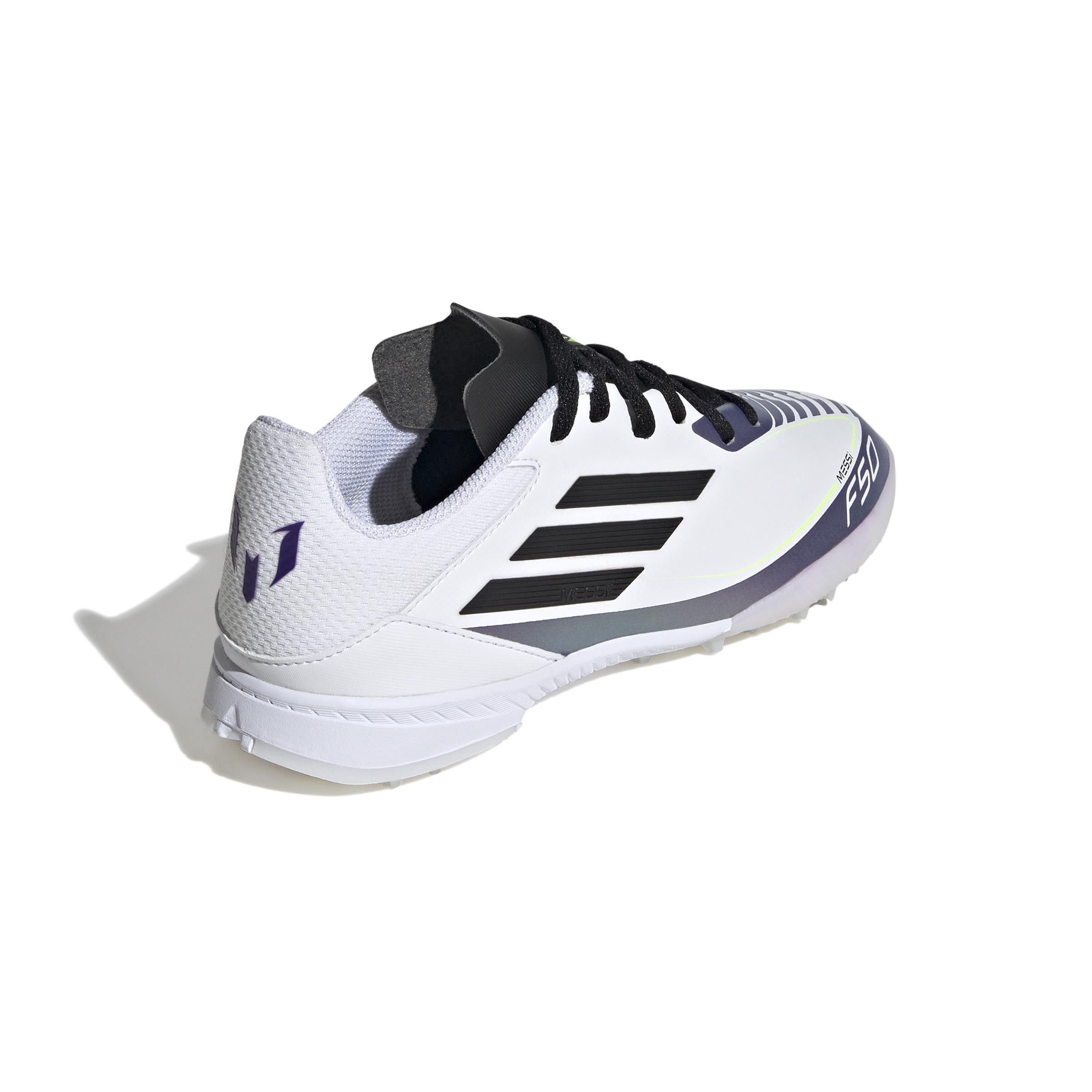 Unisex Kids F50 League Messi Football Boots Turf, White, A901_ONE, large image number 3