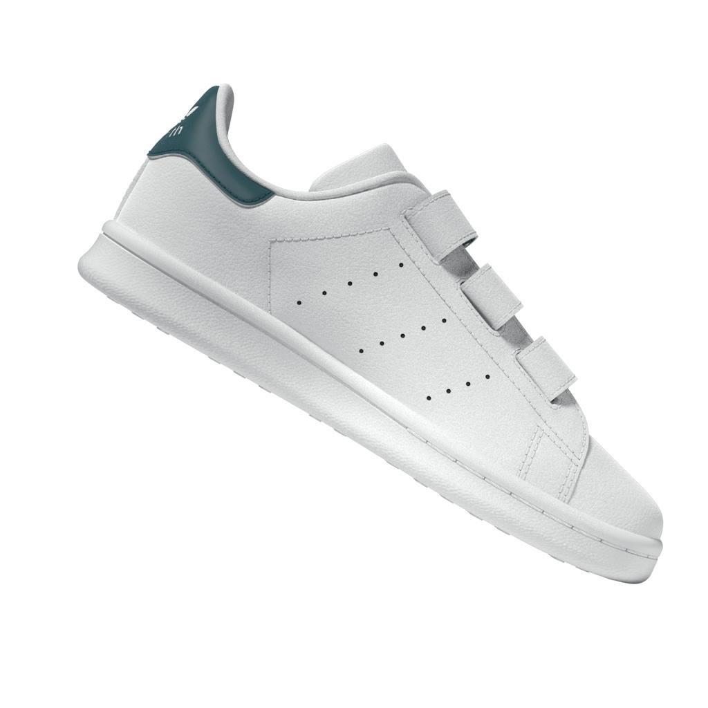 Unisex Kids Stan Smith Comfort Closure Shoes, White, A901_ONE, large image number 6