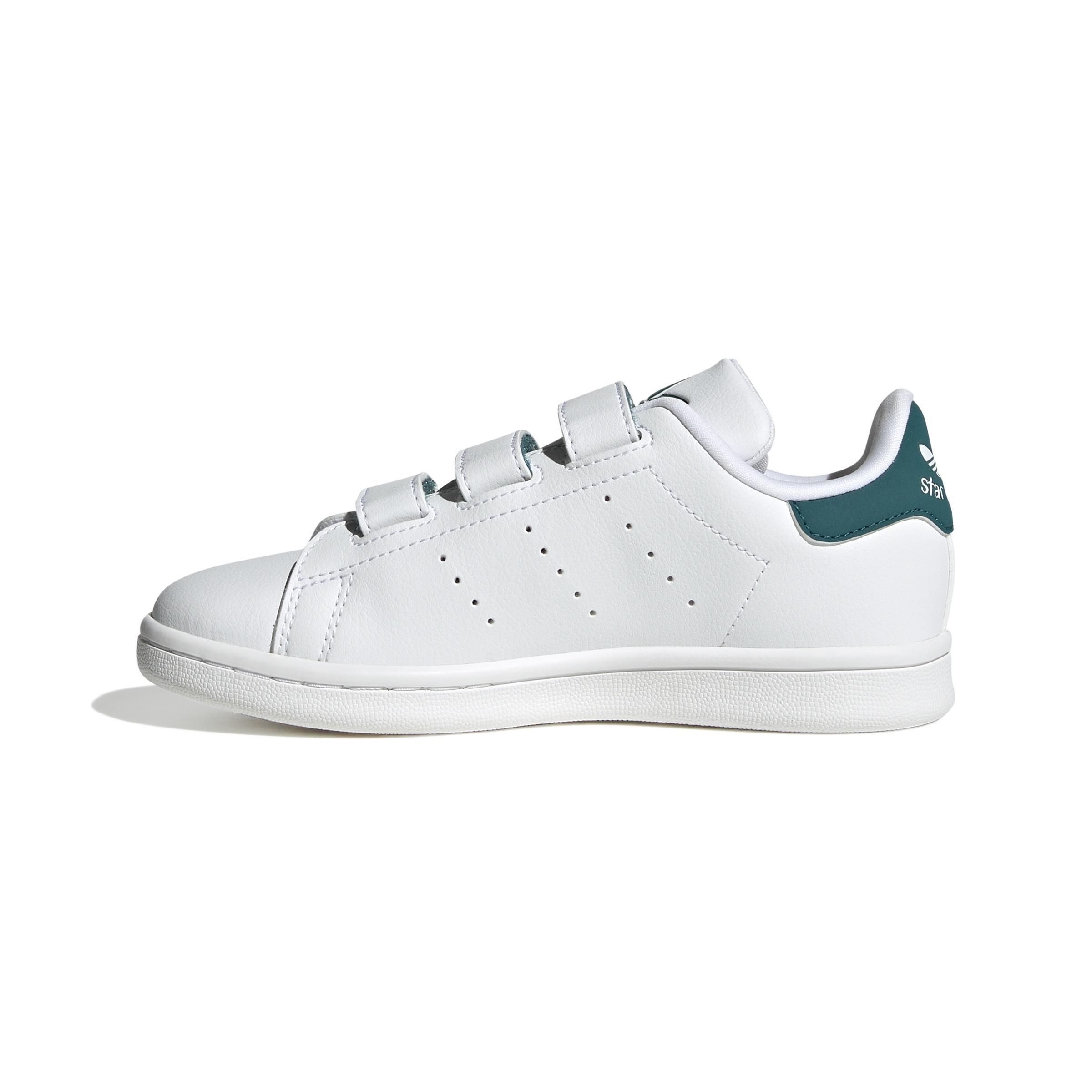Unisex Kids Stan Smith Comfort Closure Shoes, White, A901_ONE, large image number 9