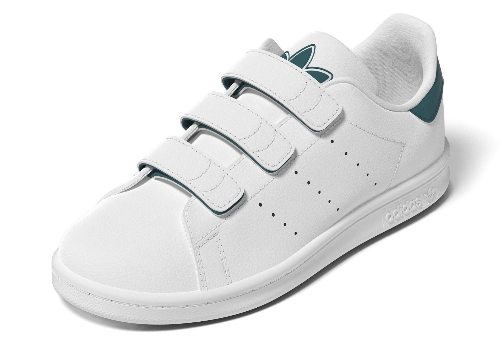 Unisex Kids Stan Smith Comfort Closure Shoes, White, A901_ONE, large image number 14