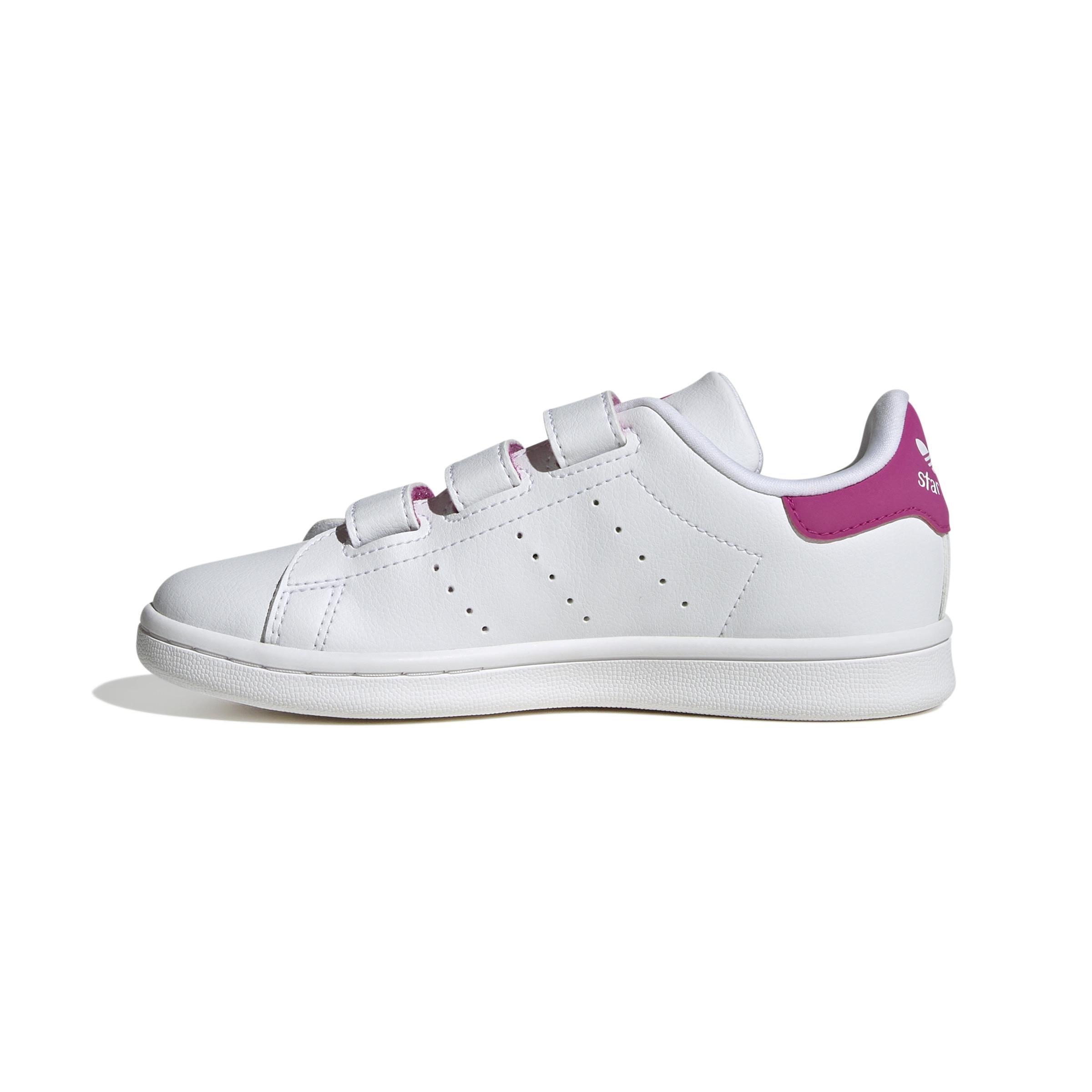 Unisex Kids Stan Smith Comfort Closure Shoes, White, A901_ONE, large image number 6
