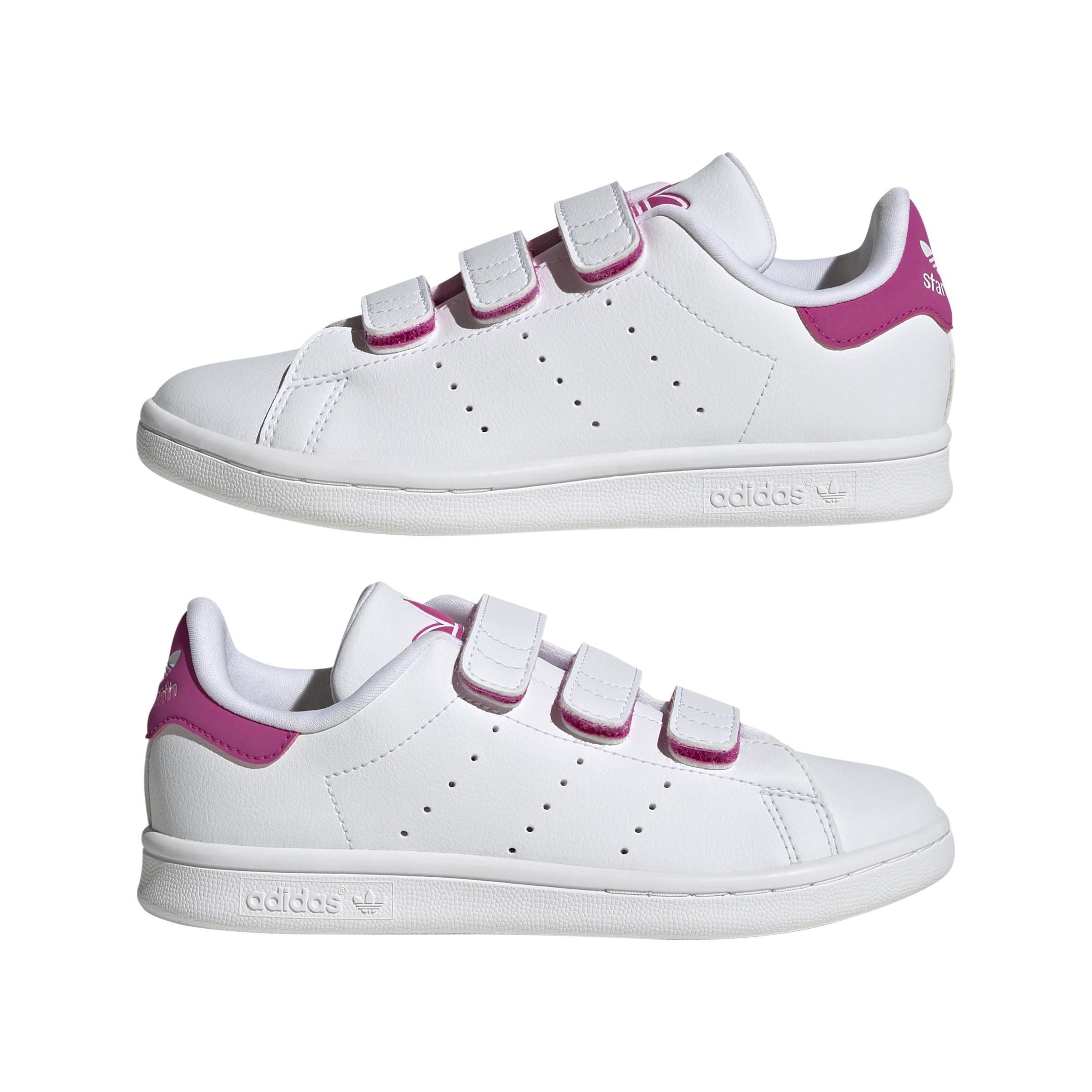 Unisex Kids Stan Smith Comfort Closure Shoes, White, A901_ONE, large image number 7