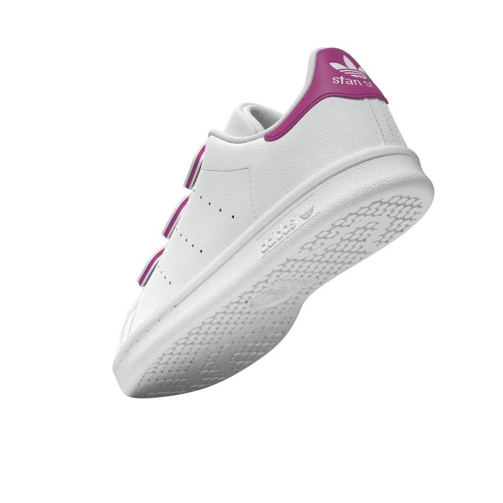 Unisex Kids Stan Smith Comfort Closure Shoes, White, A901_ONE, large image number 9