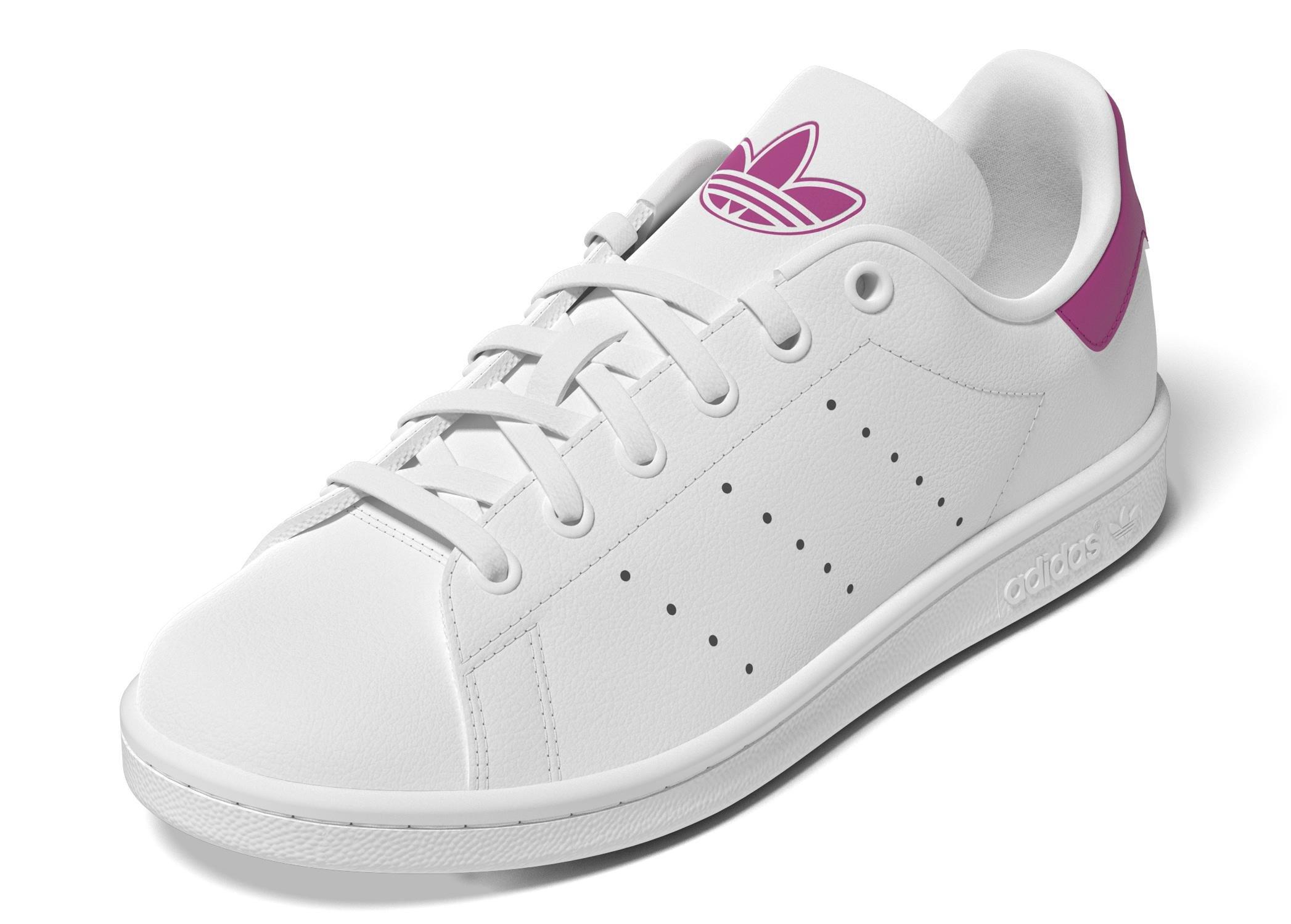 Unisex Kids Stan Smith Shoes, White, A901_ONE, large image number 6