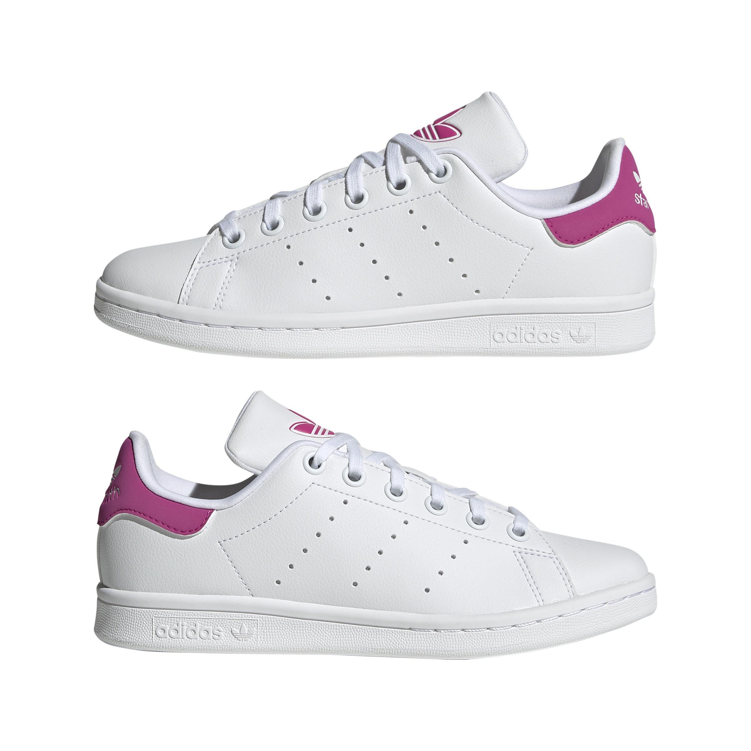 Unisex Kids Stan Smith Shoes, White, A901_ONE, large image number 9