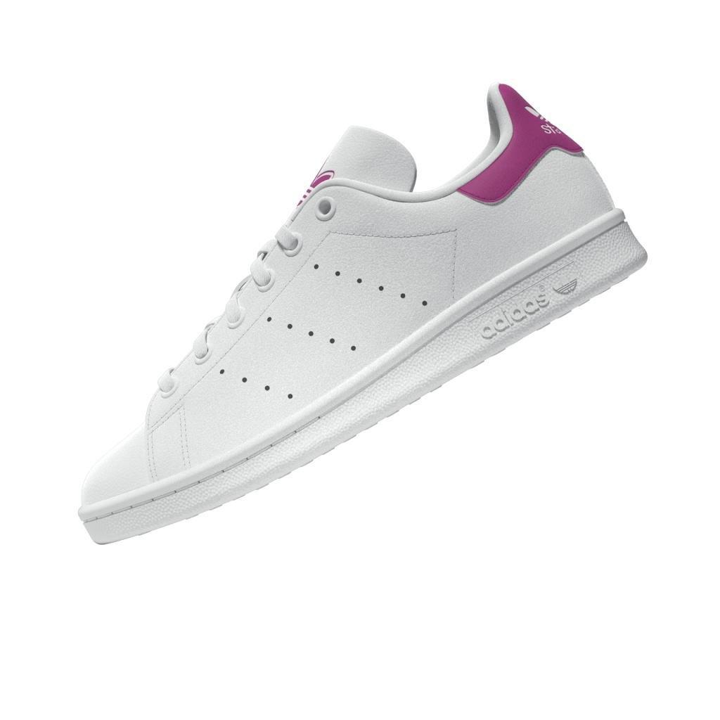 Unisex Kids Stan Smith Shoes, White, A901_ONE, large image number 10