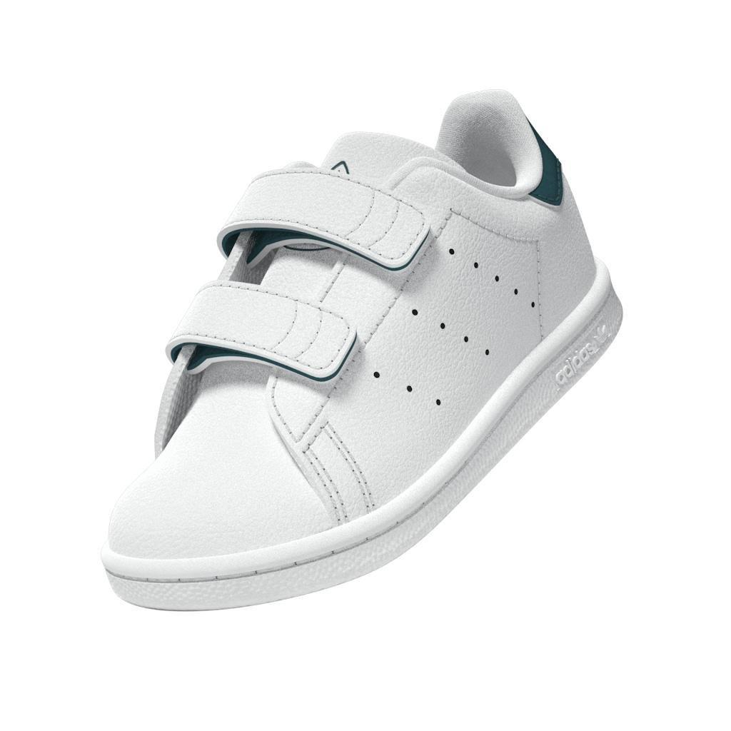 Unisex Kids Stan Smith Comfort Closure Shoes, White, A901_ONE, large image number 6