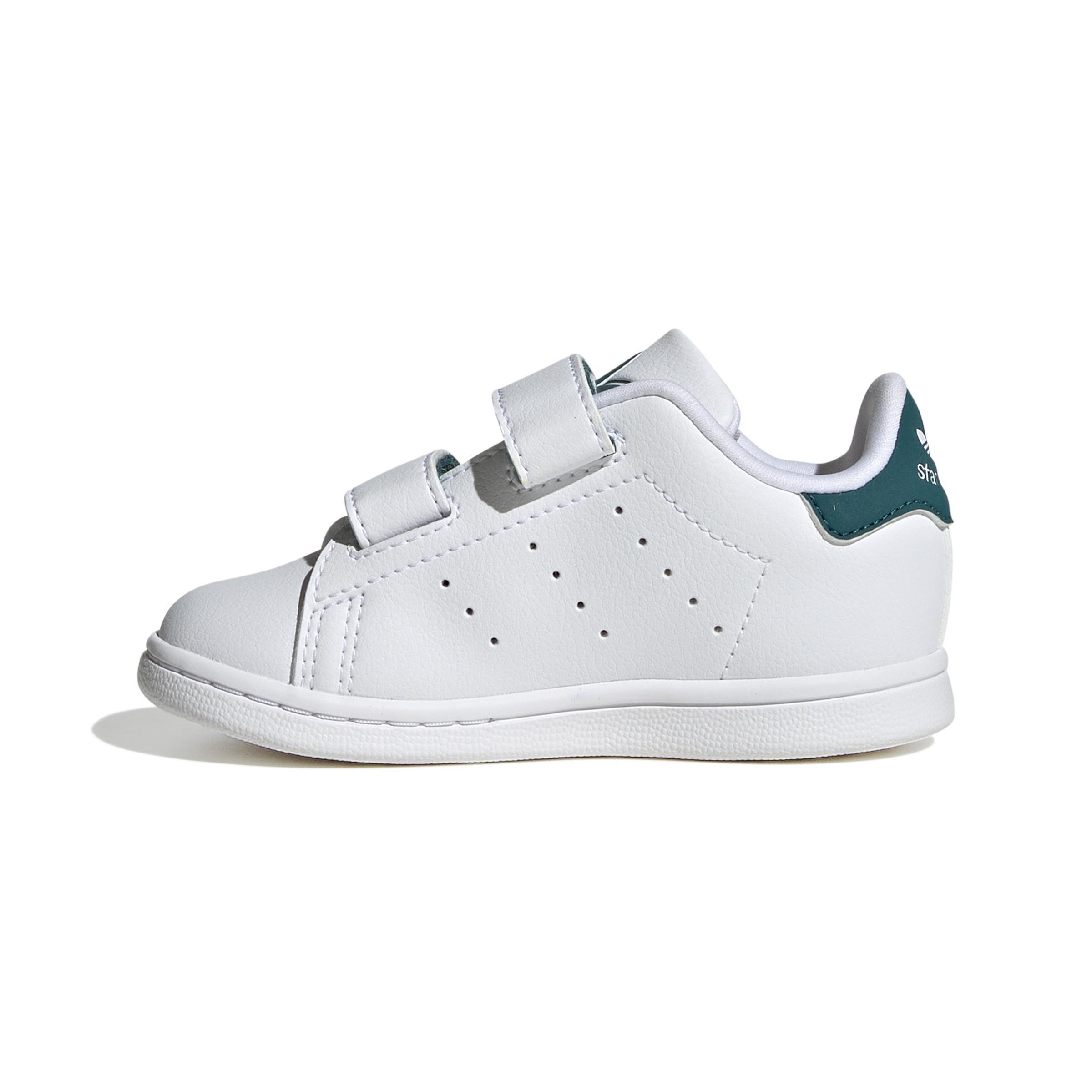 Unisex Kids Stan Smith Comfort Closure Shoes, White, A901_ONE, large image number 7