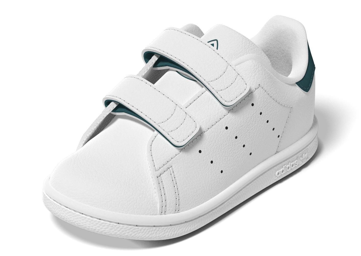 Unisex Kids Stan Smith Comfort Closure Shoes, White, A901_ONE, large image number 14
