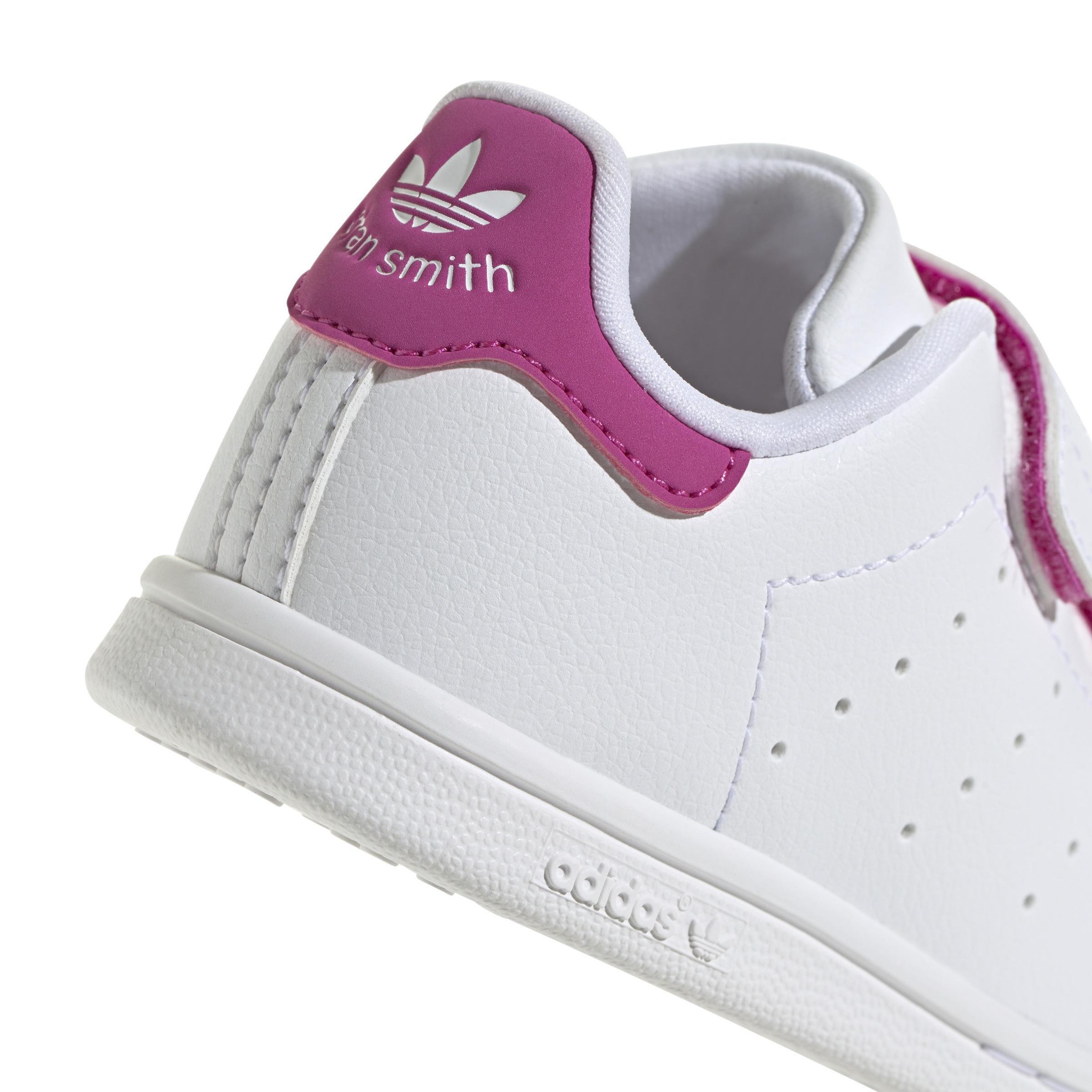 Unisex Kids Stan Smith Comfort Closure Shoes, White, A901_ONE, large image number 4