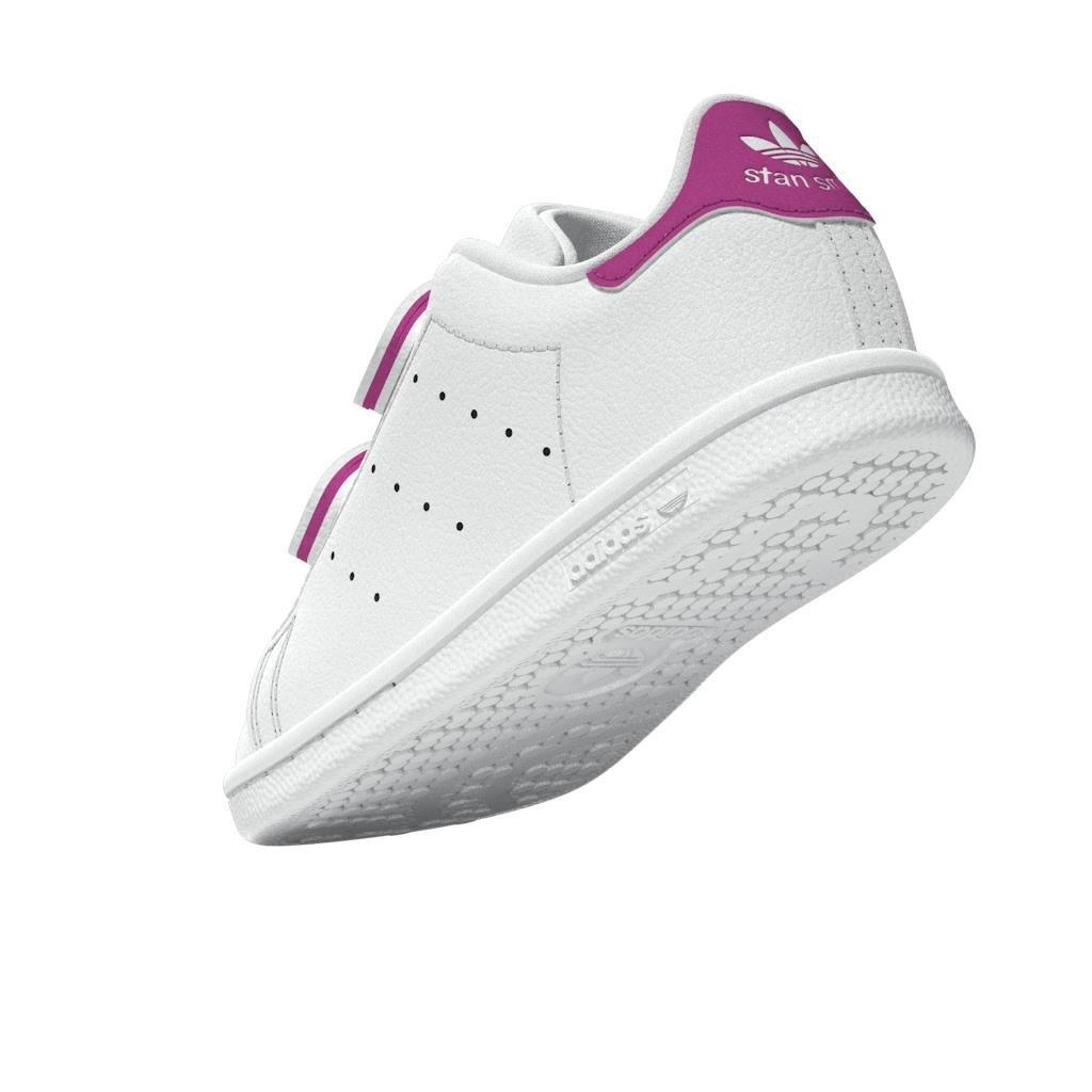 Unisex Kids Stan Smith Comfort Closure Shoes, White, A901_ONE, large image number 7