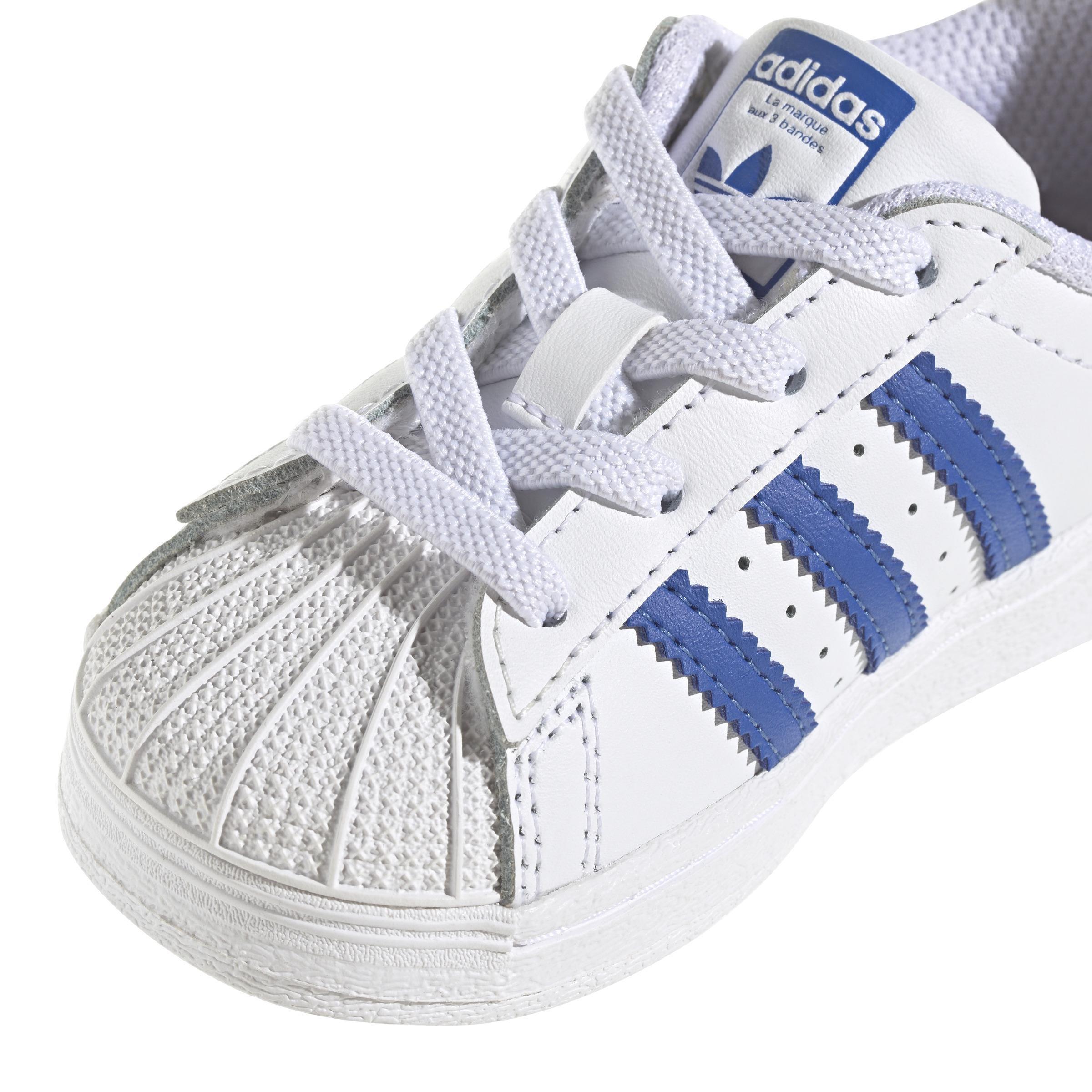 Unisex Kids Superstar Shoes, White, A901_ONE, large image number 3