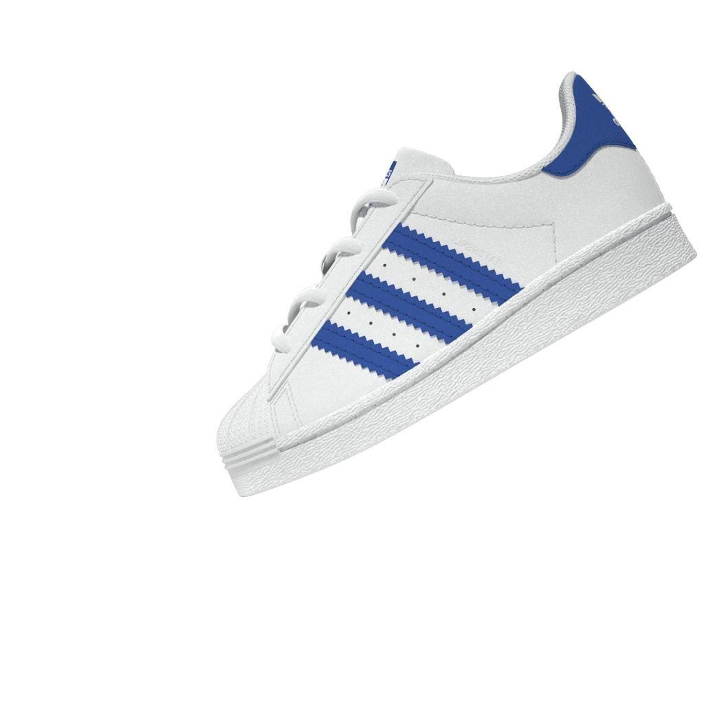 Unisex Kids Superstar Shoes, White, A901_ONE, large image number 6