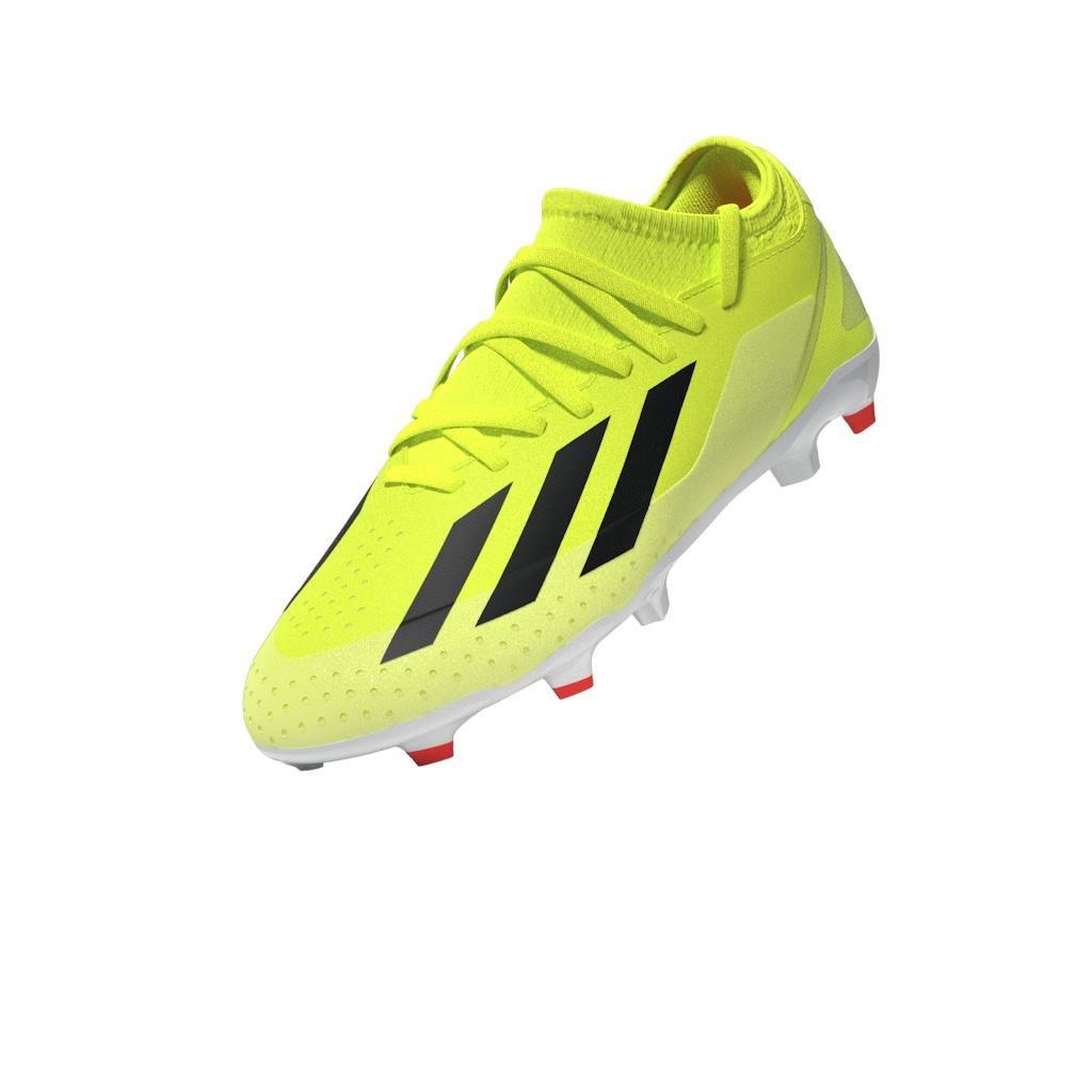 Unisex Kids Crazyfast League Firm Ground Boots, Yellow, , large image number 6