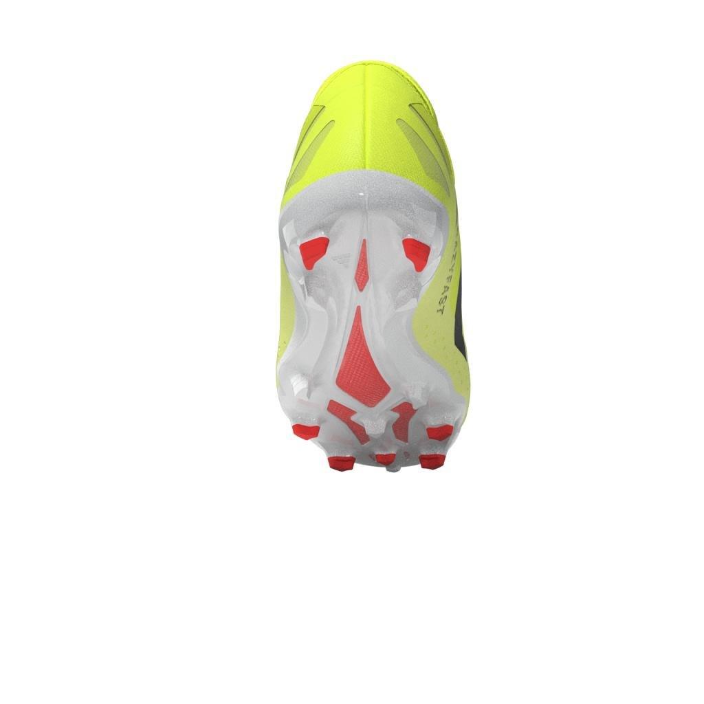 Unisex Kids Crazyfast League Firm Ground Boots, Yellow, , large image number 9