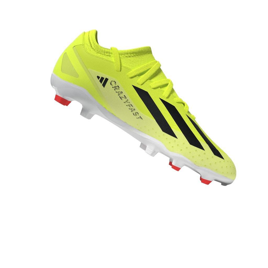 Unisex Kids Crazyfast League Firm Ground Boots, Yellow, , large image number 10