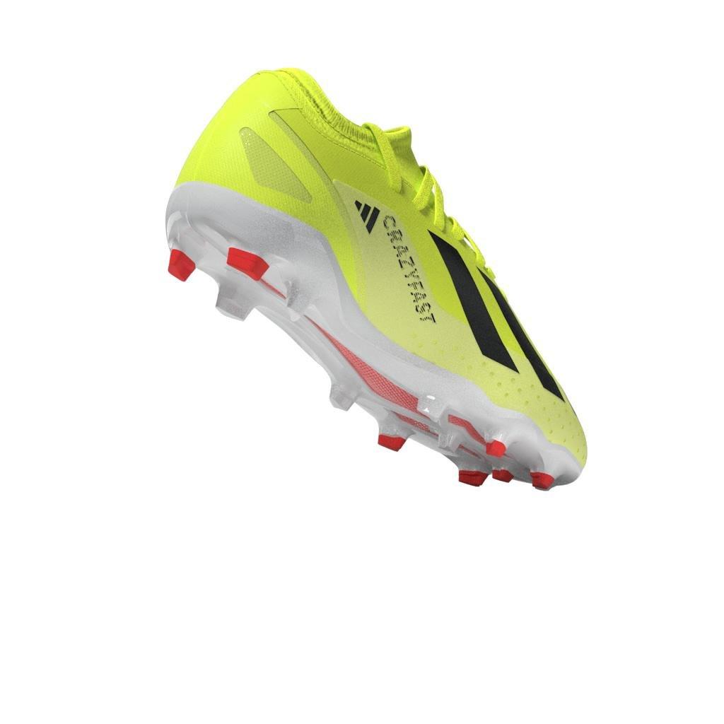 Unisex Kids Crazyfast League Firm Ground Boots, Yellow, , large image number 14