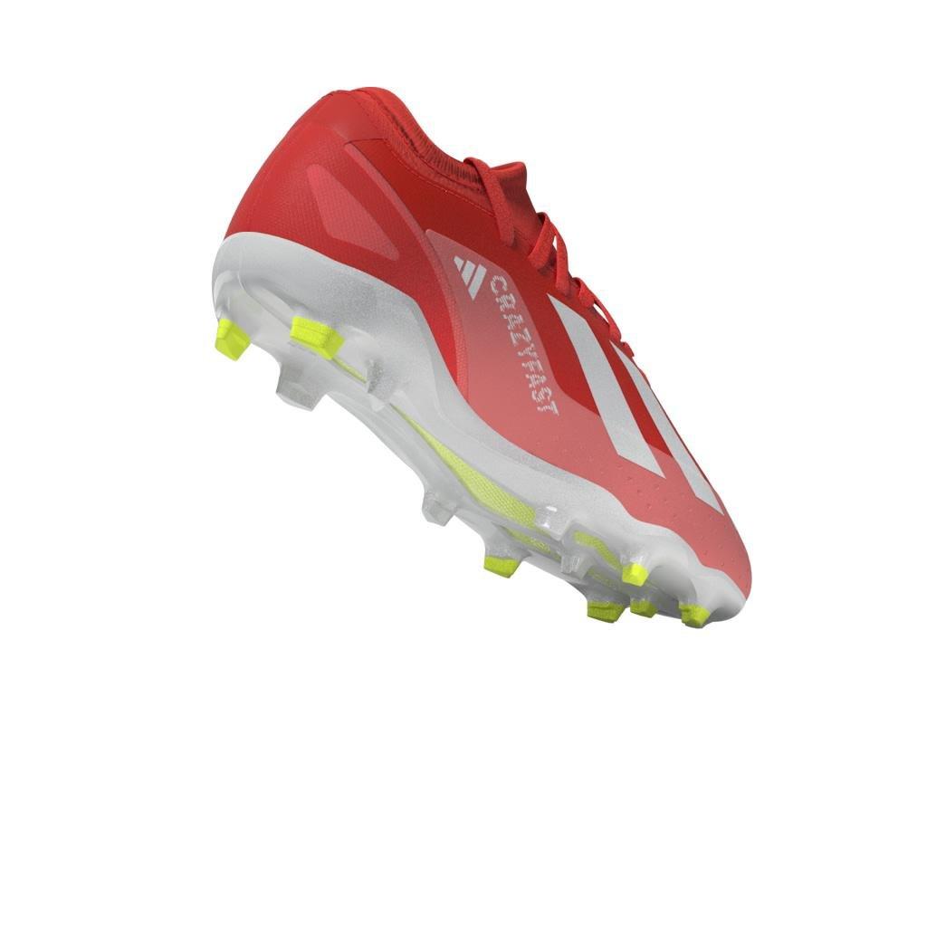 Unisex Kids Crazyfast League Firm Ground Boots, Red, A901_ONE, large image number 11