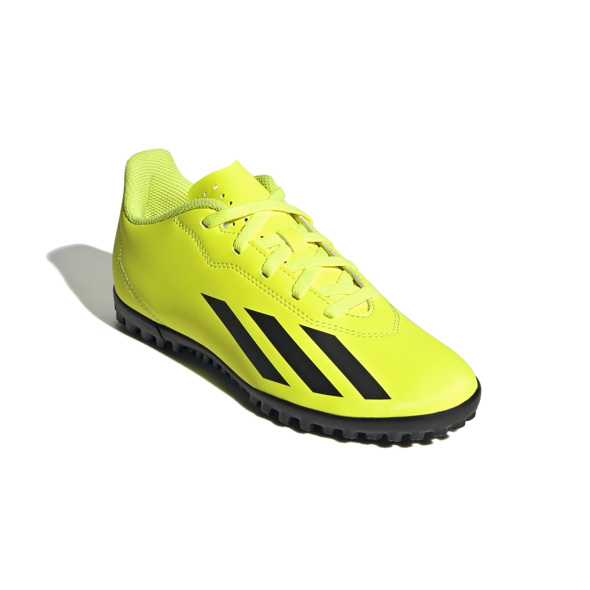 Unisex Kids X Crazyfast Club Turf Boots, Yellow, A901_ONE, large image number 1