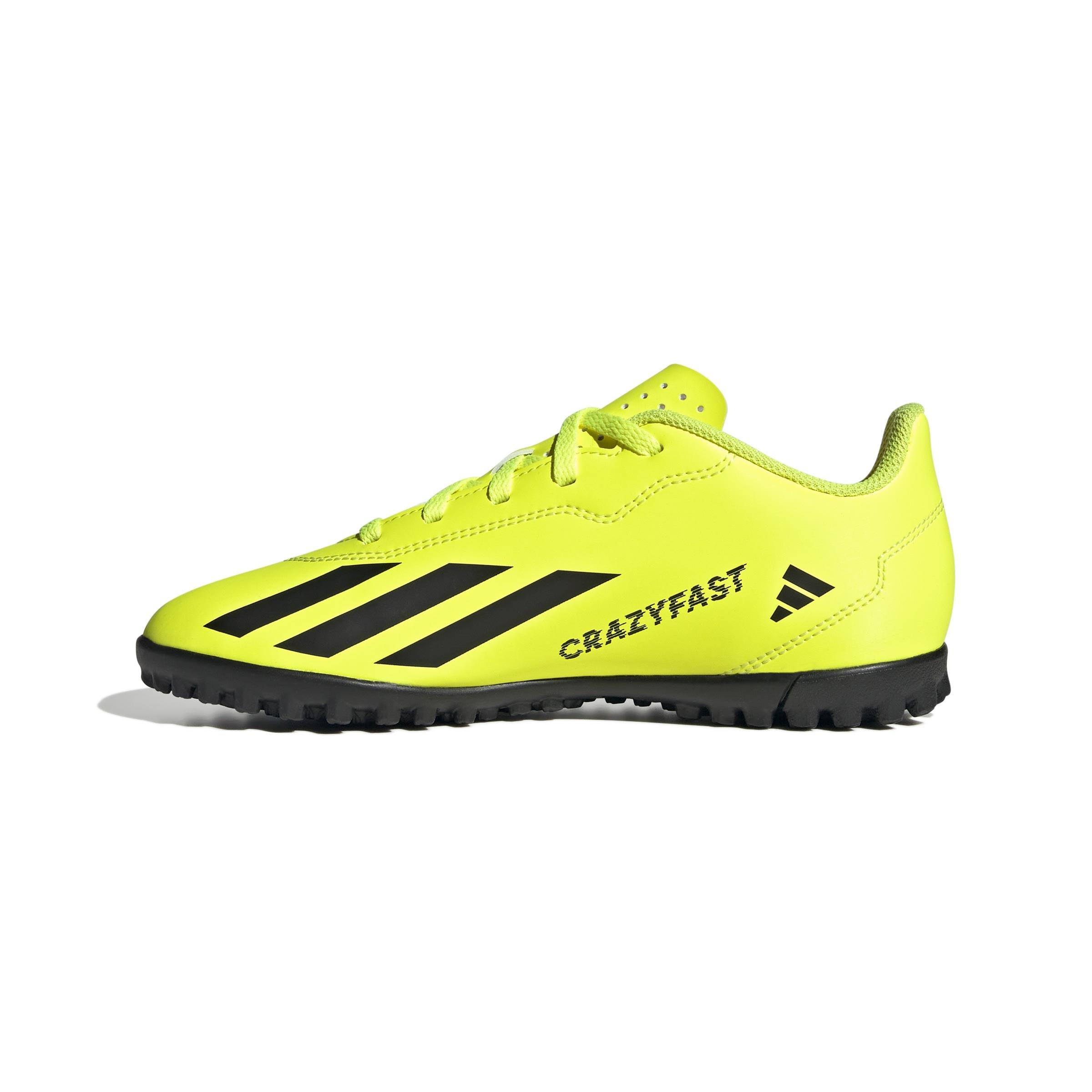 Unisex Kids X Crazyfast Club Turf Boots, Yellow, A901_ONE, large image number 3