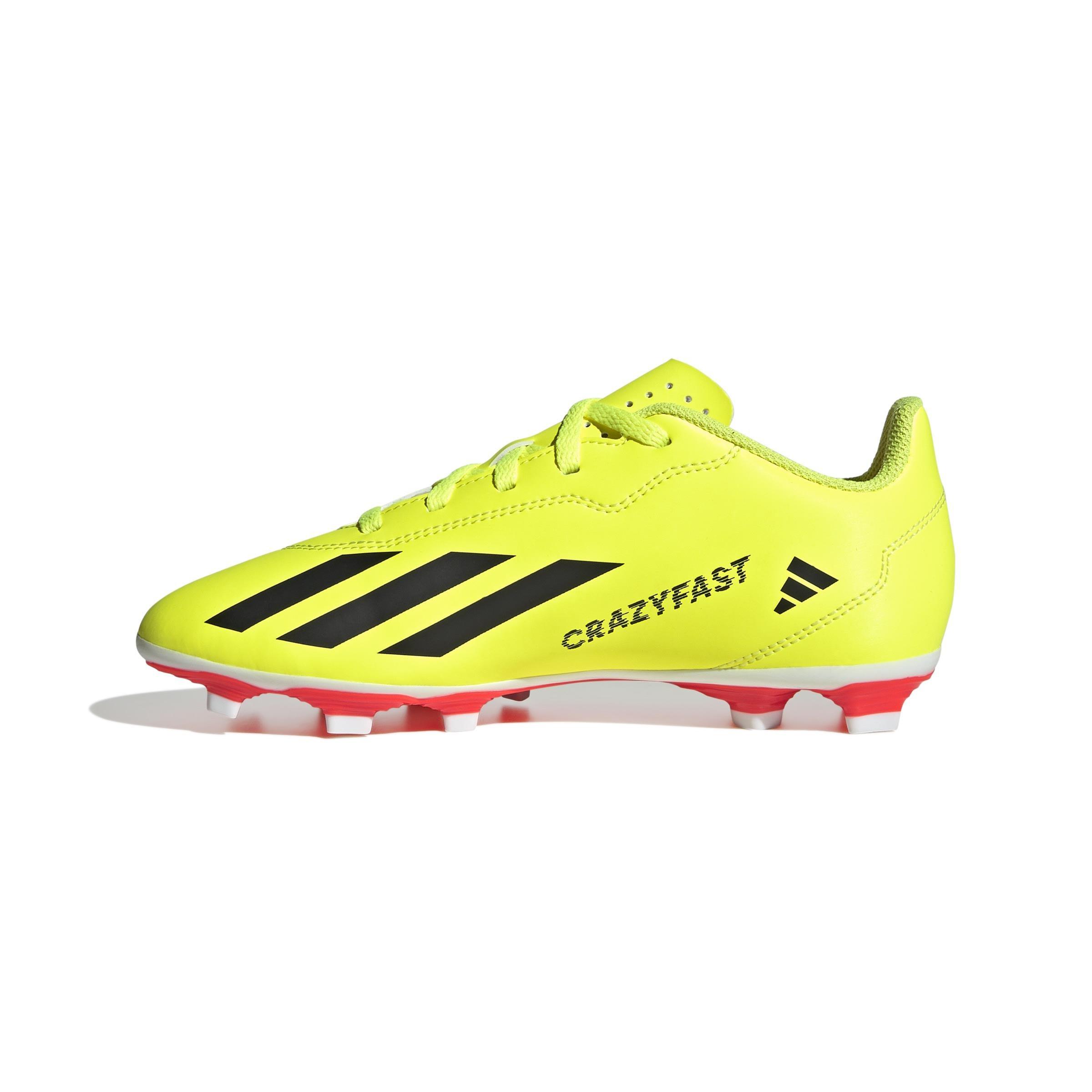 Unisex Kids X Crazyfast Club Flexible Ground Boots, Yellow, A901_ONE, large image number 1