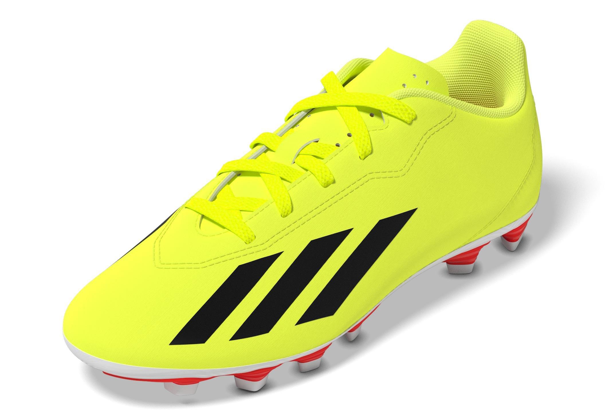 Unisex Kids X Crazyfast Club Flexible Ground Boots, Yellow, A901_ONE, large image number 4