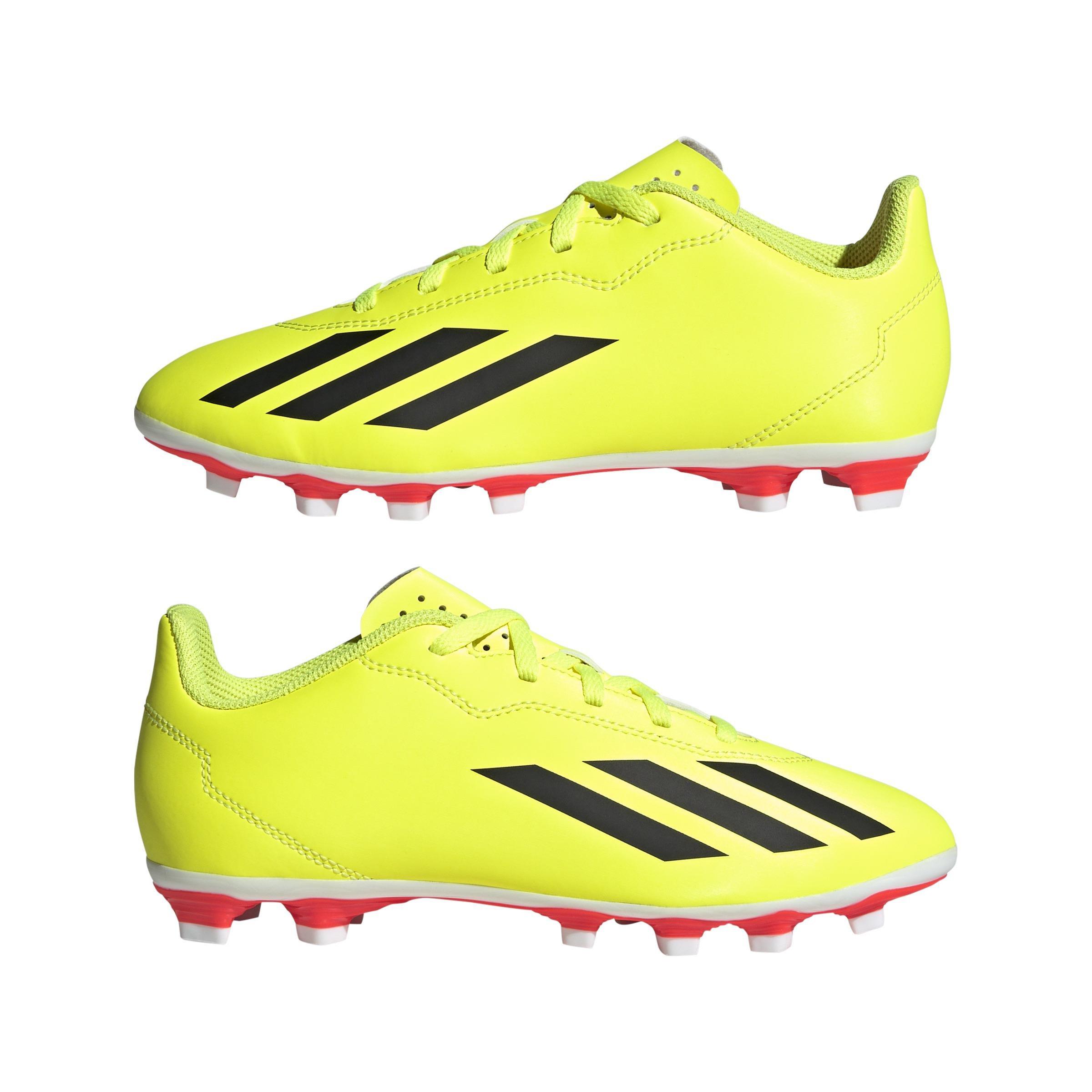 Unisex Kids X Crazyfast Club Flexible Ground Boots, Yellow, A901_ONE, large image number 5