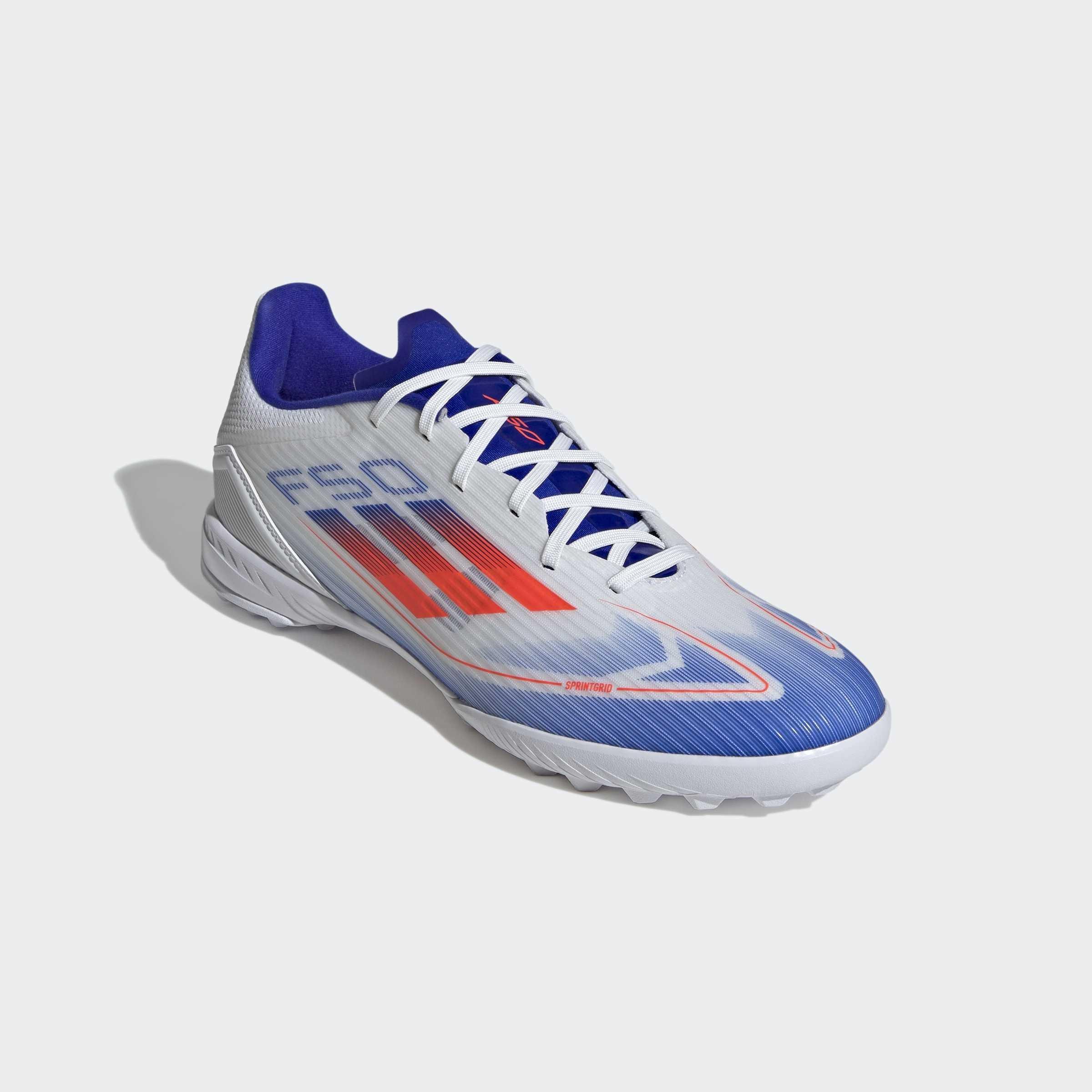 Unisex F50 League Turf Boots, White, A901_ONE, large image number 2