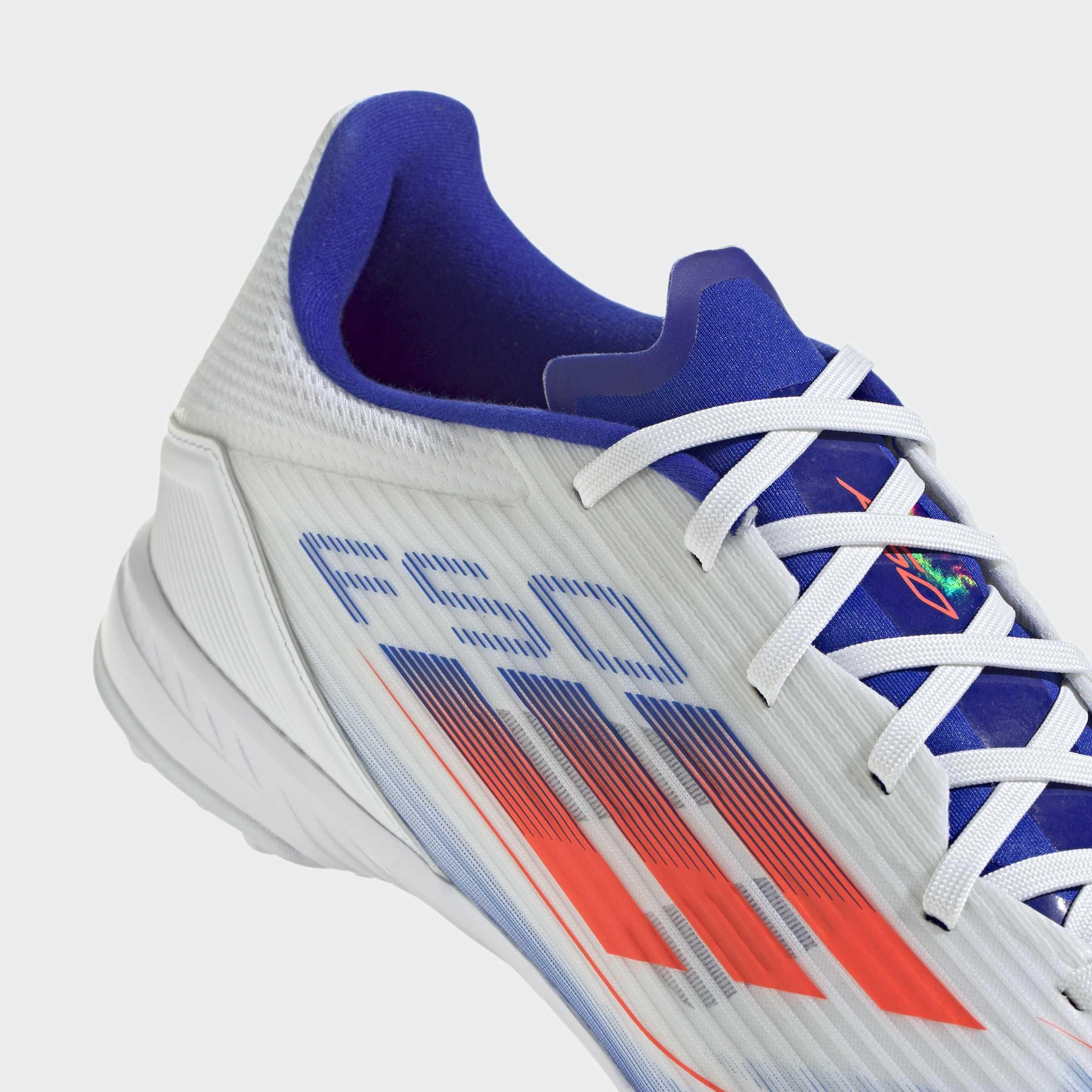 Unisex F50 League Turf Boots, White, A901_ONE, large image number 4