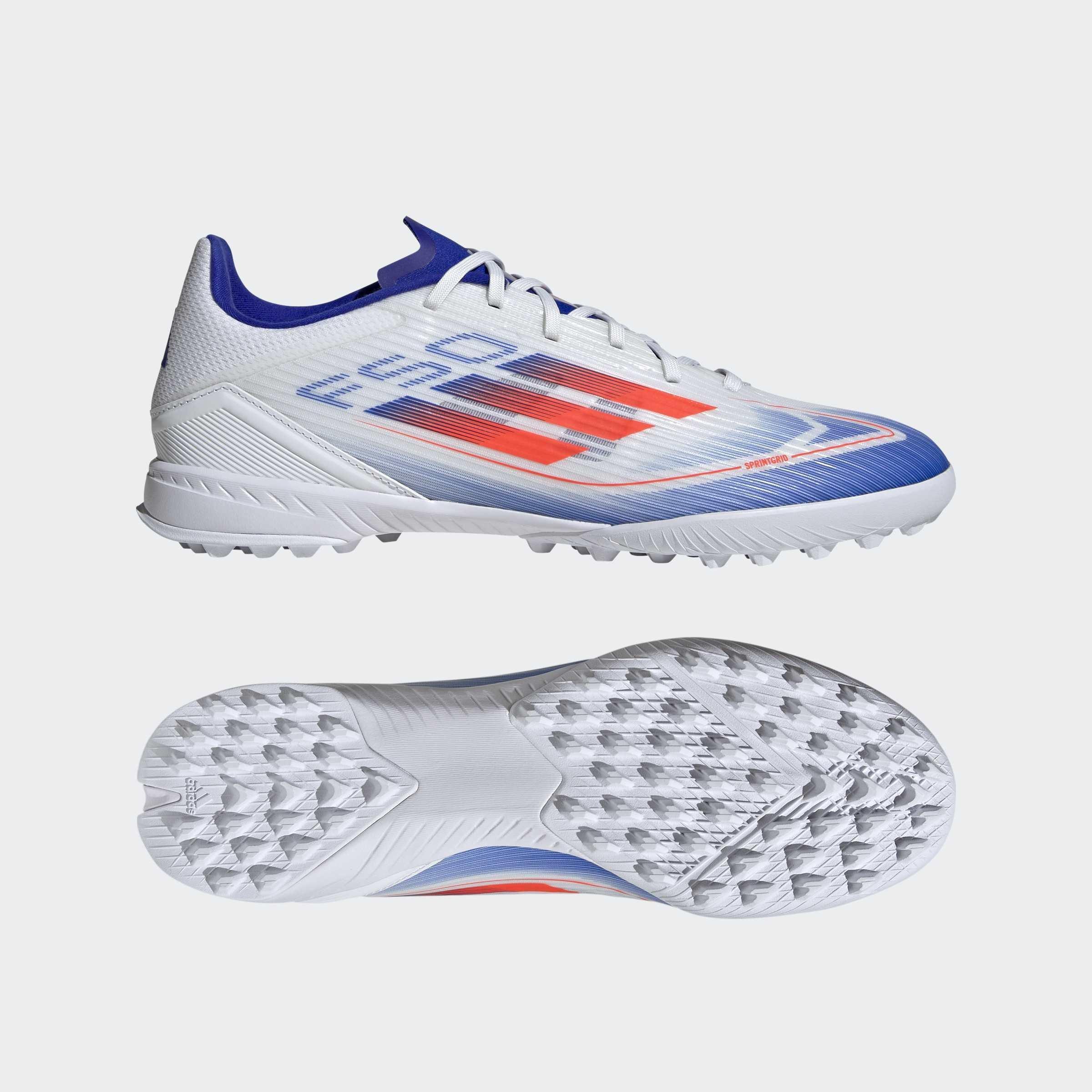 Unisex F50 League Turf Boots, White, A901_ONE, large image number 8