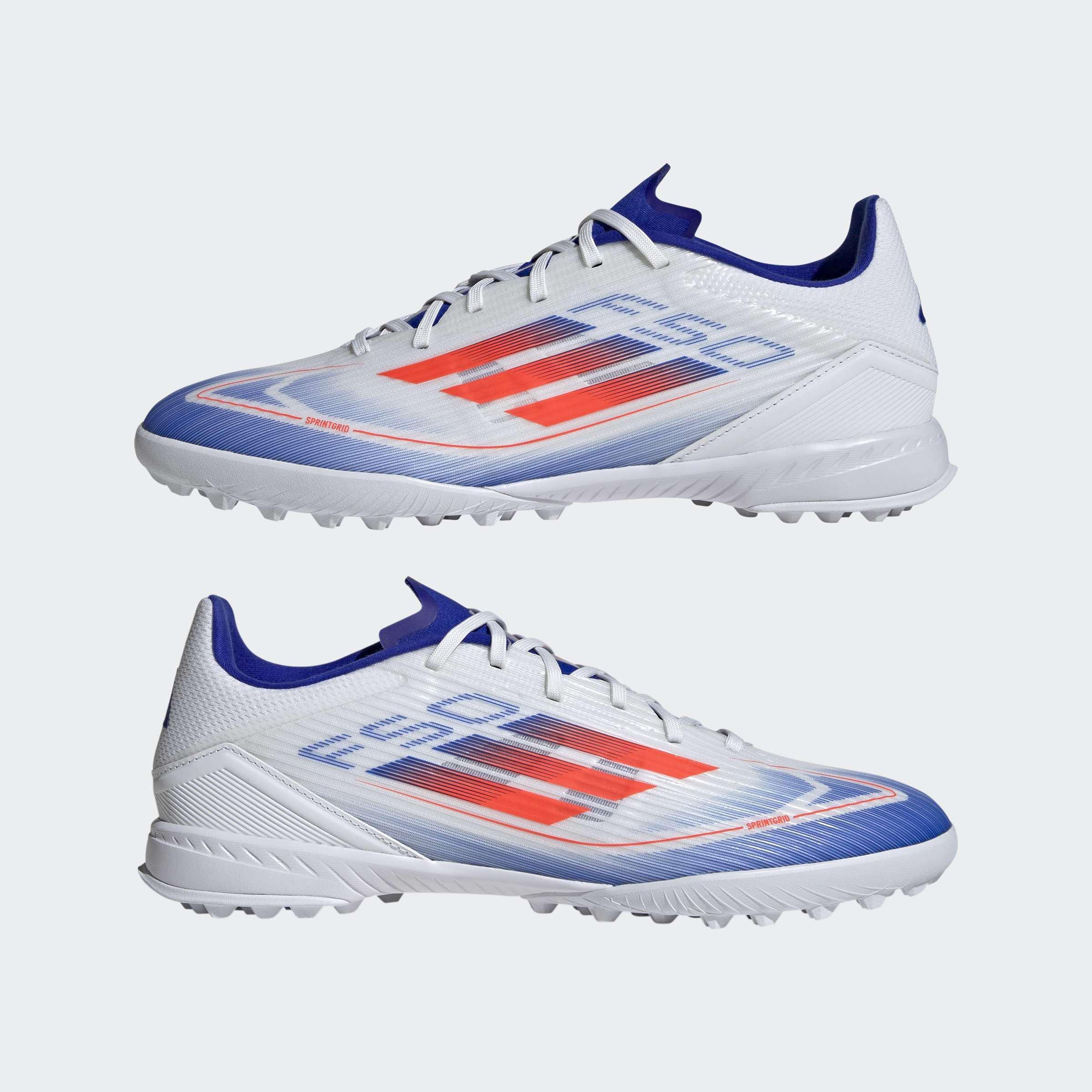 Unisex F50 League Turf Boots, White, A901_ONE, large image number 9