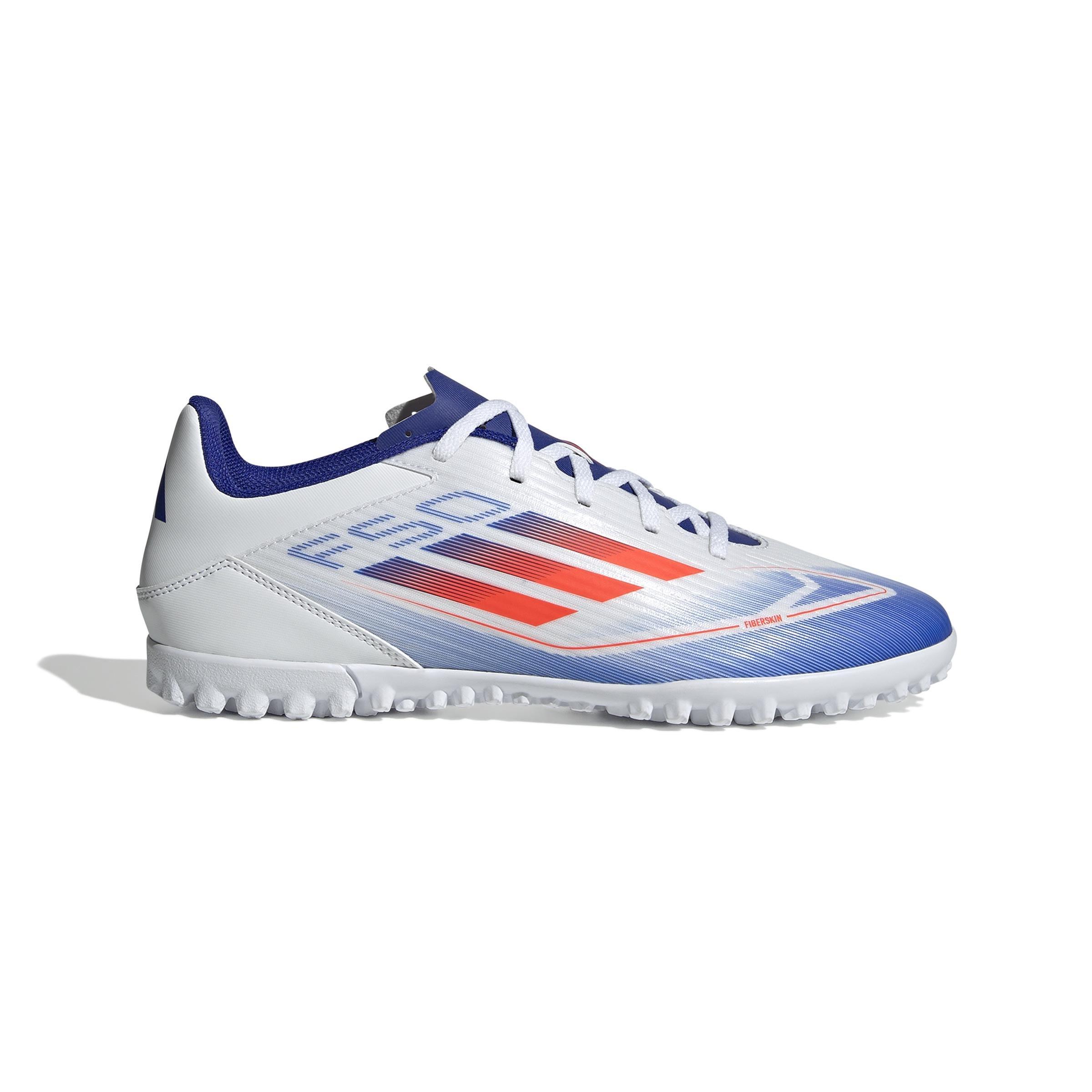 Unisex F50 Club Turf Boots, White, A901_ONE, large image number 0