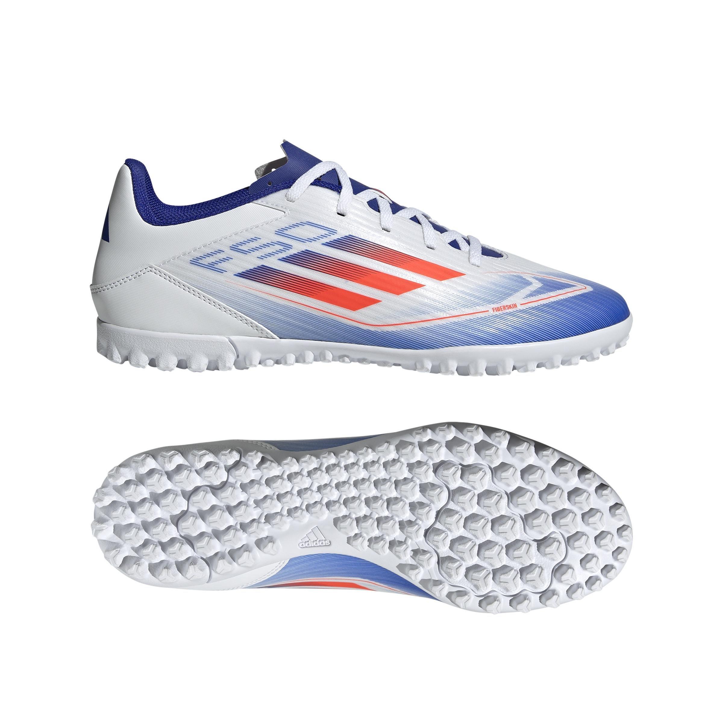 Unisex F50 Club Turf Boots, White, A901_ONE, large image number 6