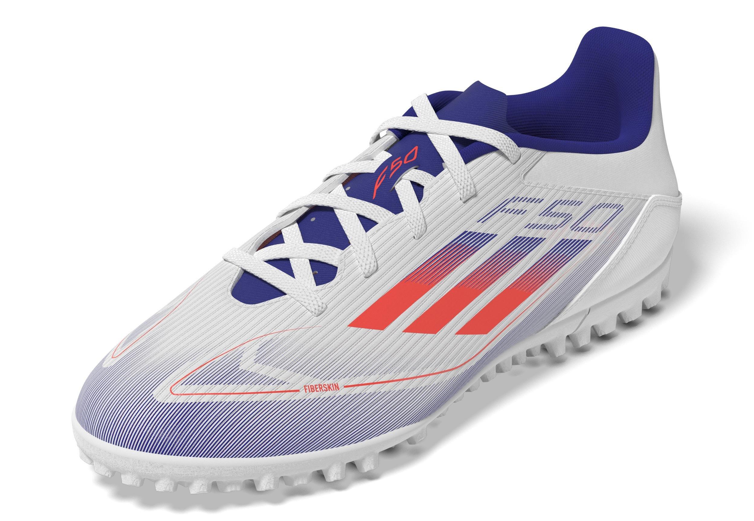 Unisex F50 Club Turf Boots, White, A901_ONE, large image number 7