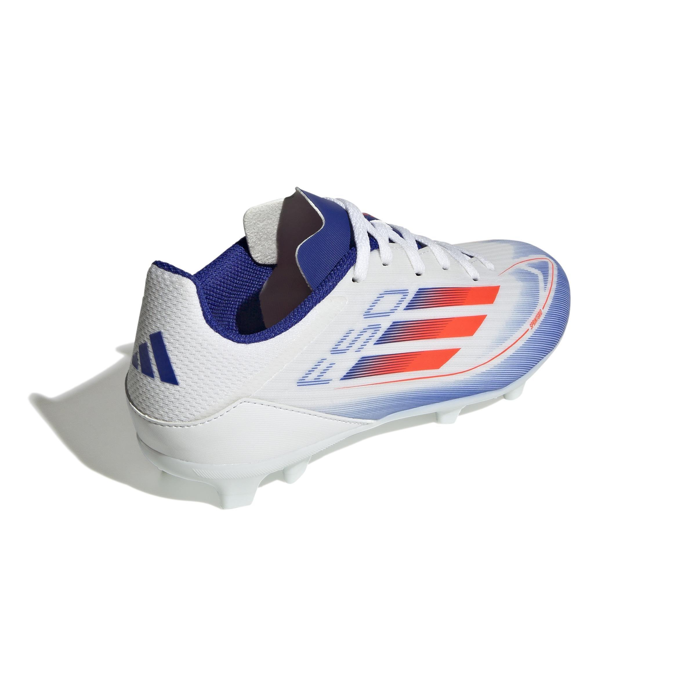 Unisex Kids F50 League Firm/Multi-Ground Cleats, White, A901_ONE, large image number 3