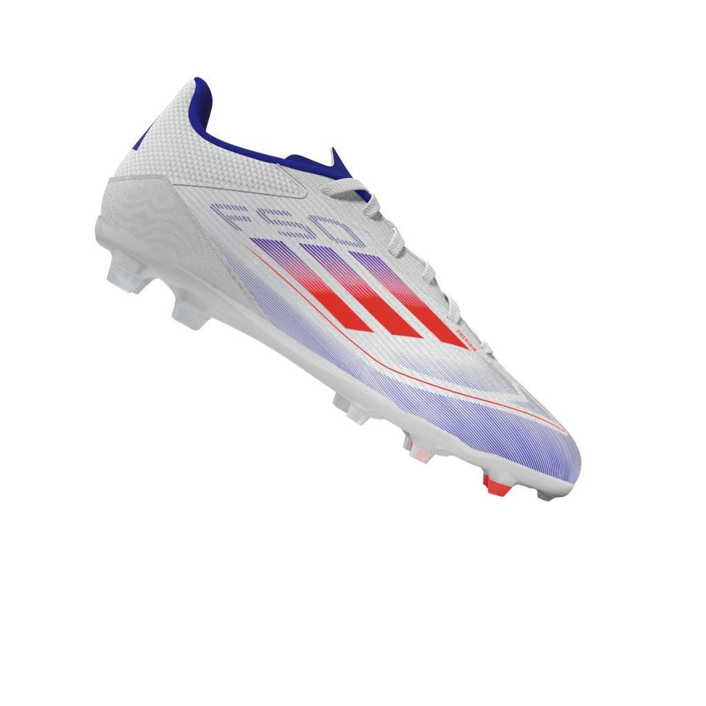 Unisex Kids F50 League Firm/Multi-Ground Cleats, White, A901_ONE, large image number 9