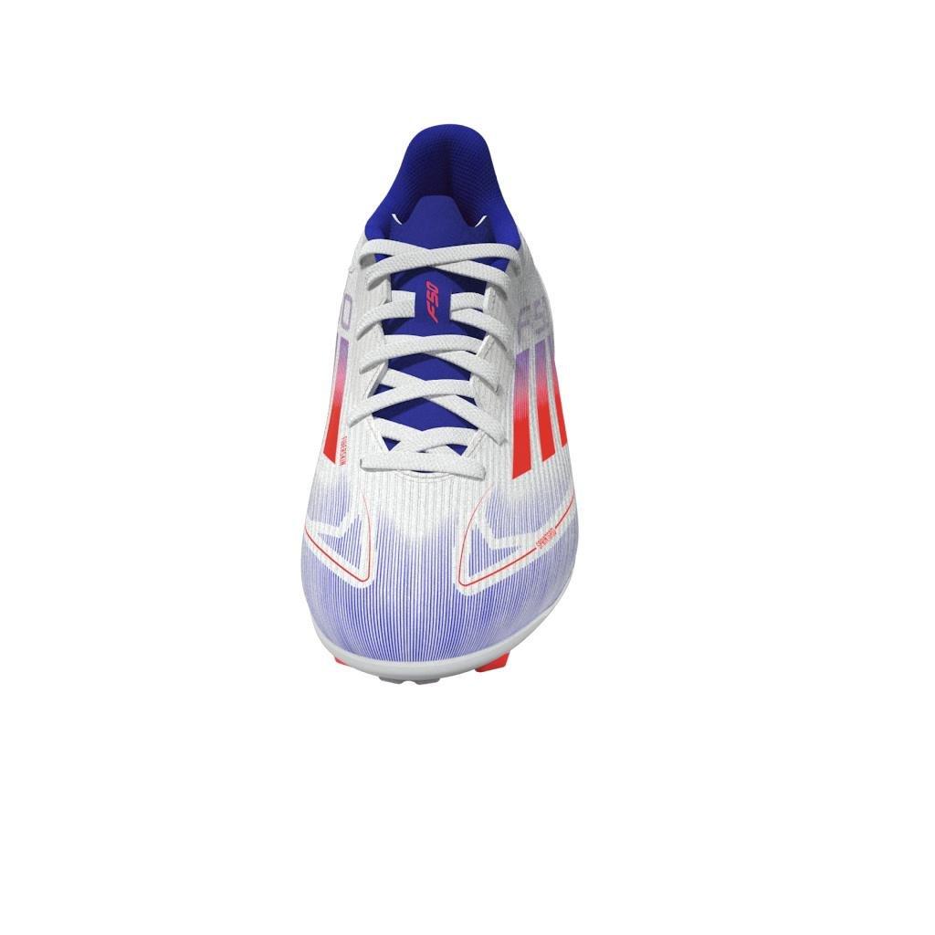 Unisex Kids F50 League Firm/Multi-Ground Cleats, White, A901_ONE, large image number 12