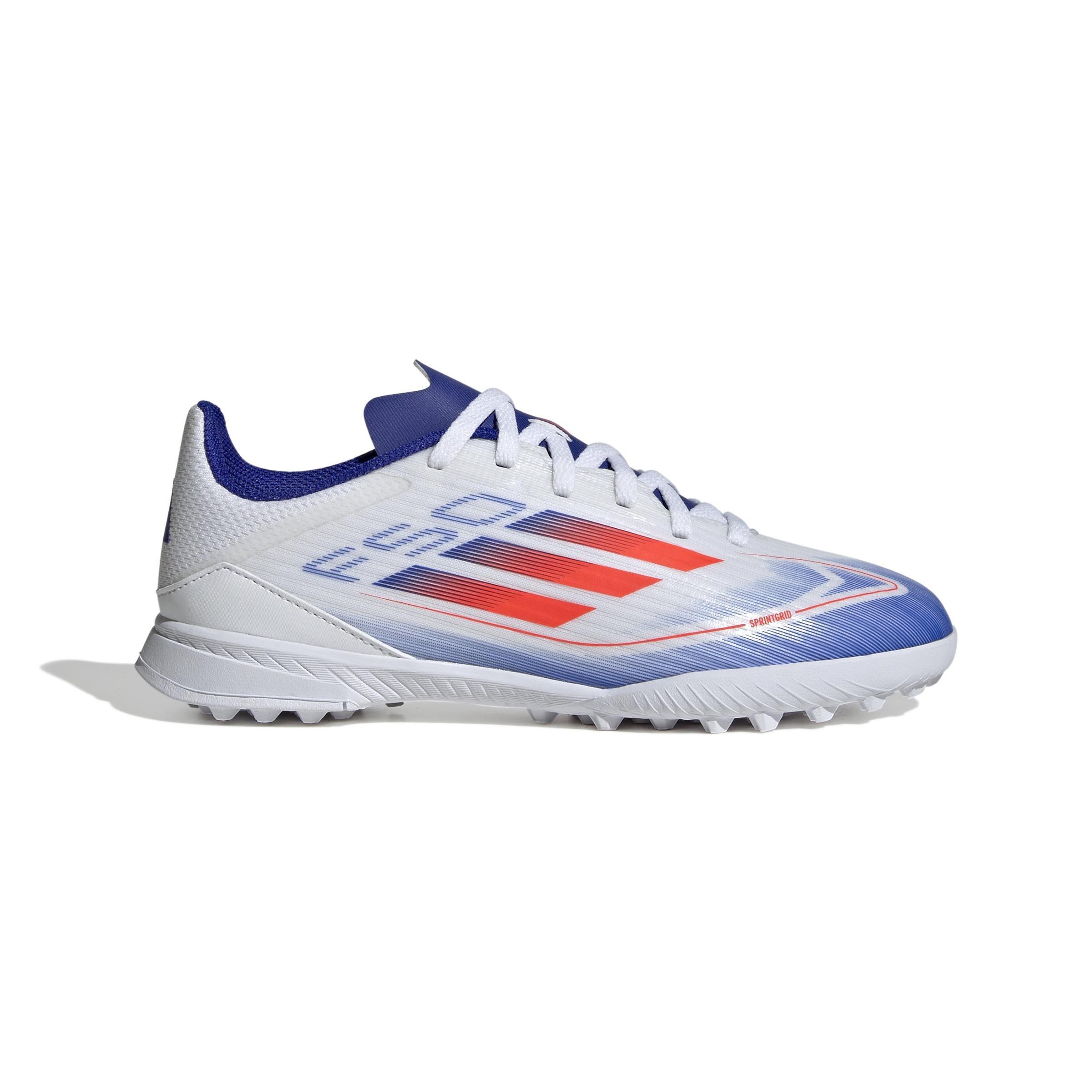 Unisex Kids F50 League Turf Boots, White, , large image number 0